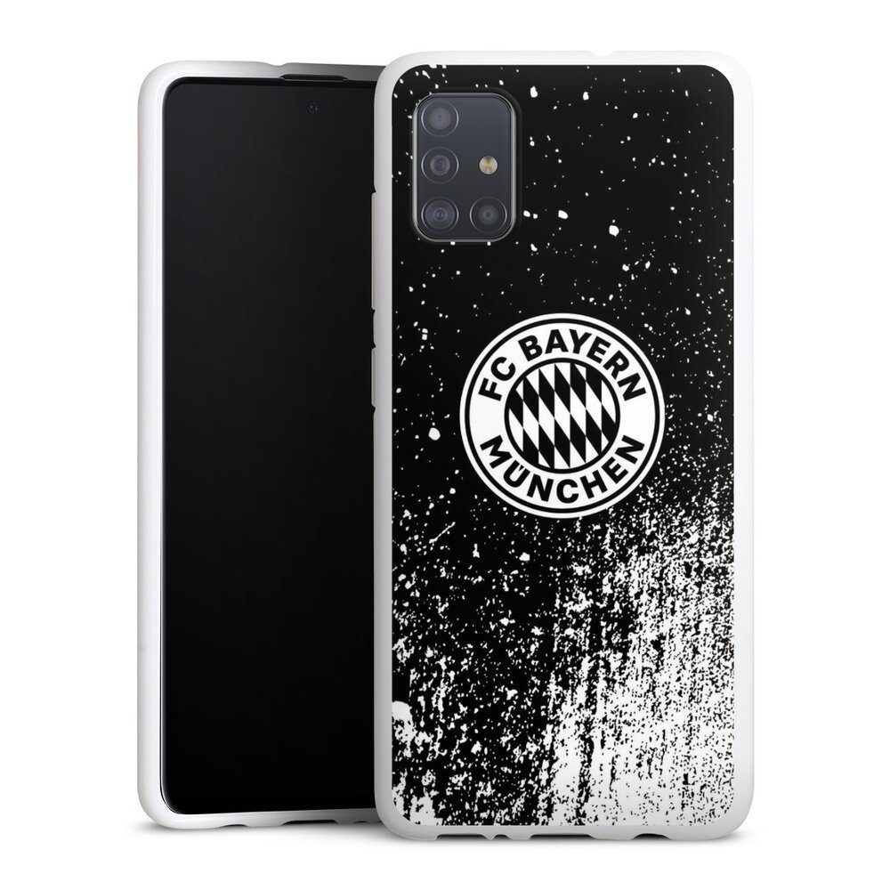 Handyhülle FC Bayern München Offizielles Lizenzprodukt FCB Splatter Schwarz - FCB