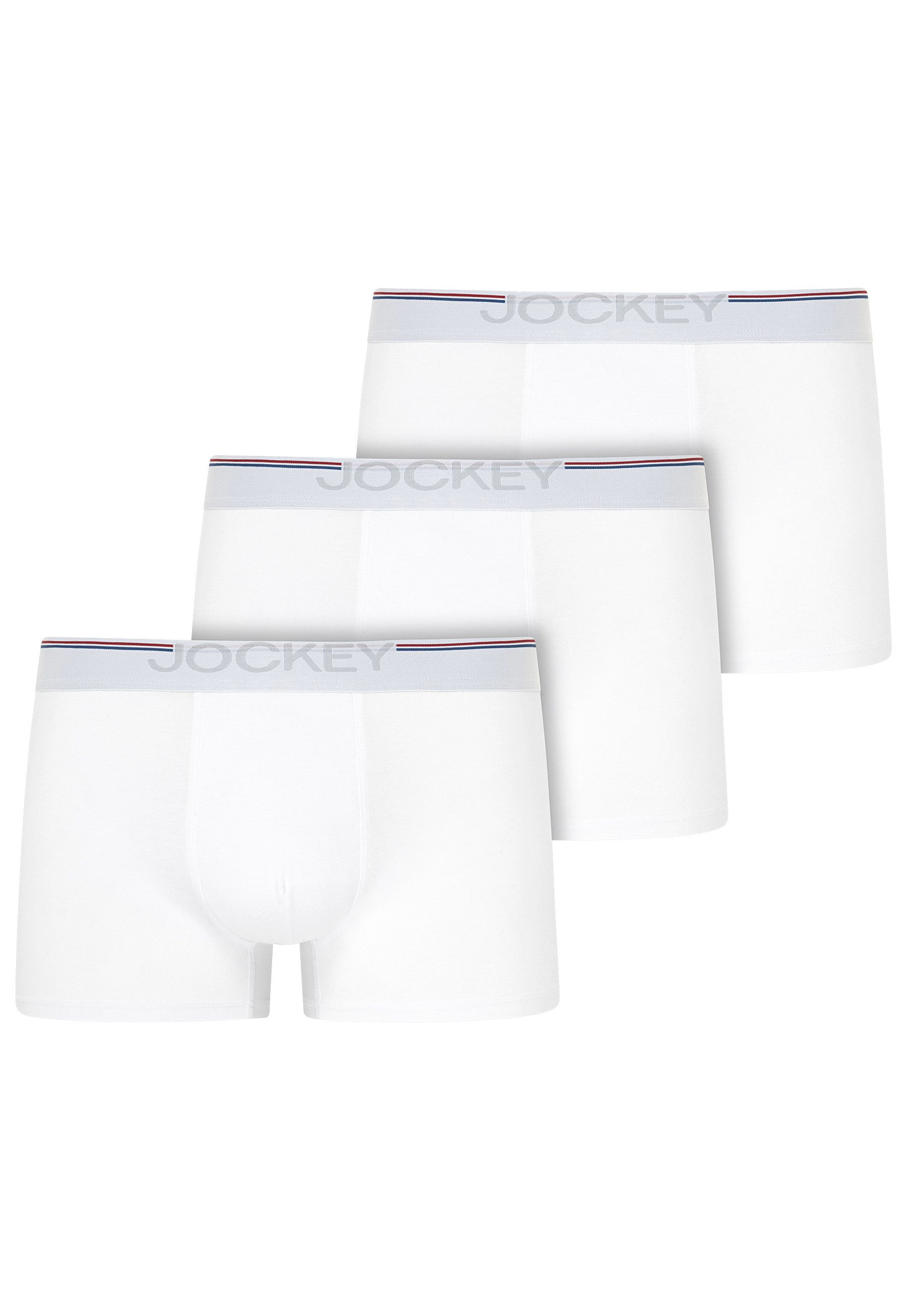 Jockey Boxer Cotton Stretch (3er Pack) (3er Pack), atmungsaktiv, passgenauer Stretch