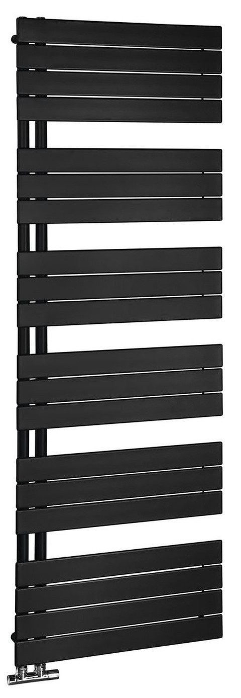 Aqualine Badheizkörper MILI Badheizkörper 600x1798mm, Schwarz matt, Aqualine-DC656T