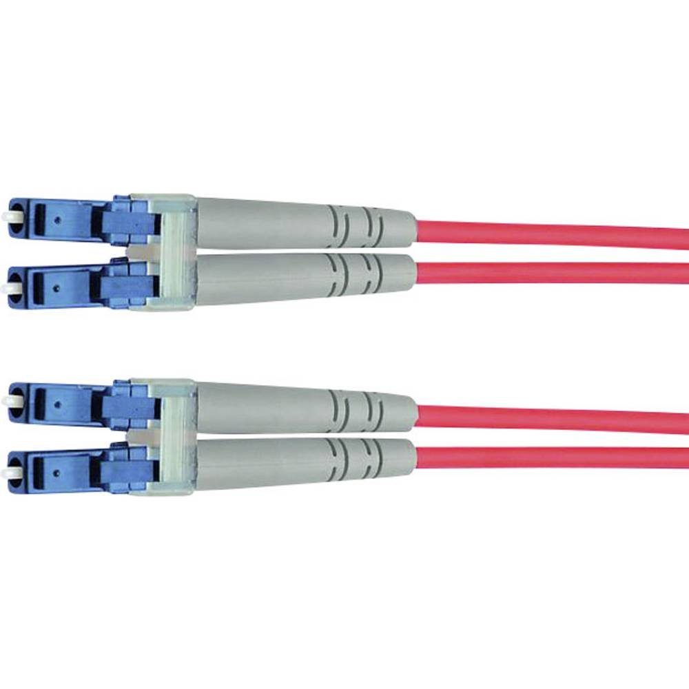 Telegärtner LWL-Kabel Duplex LC-Stecker / LC-Stecker 50/125 µ Glasfaserkabel, (3.00 cm), Duplex