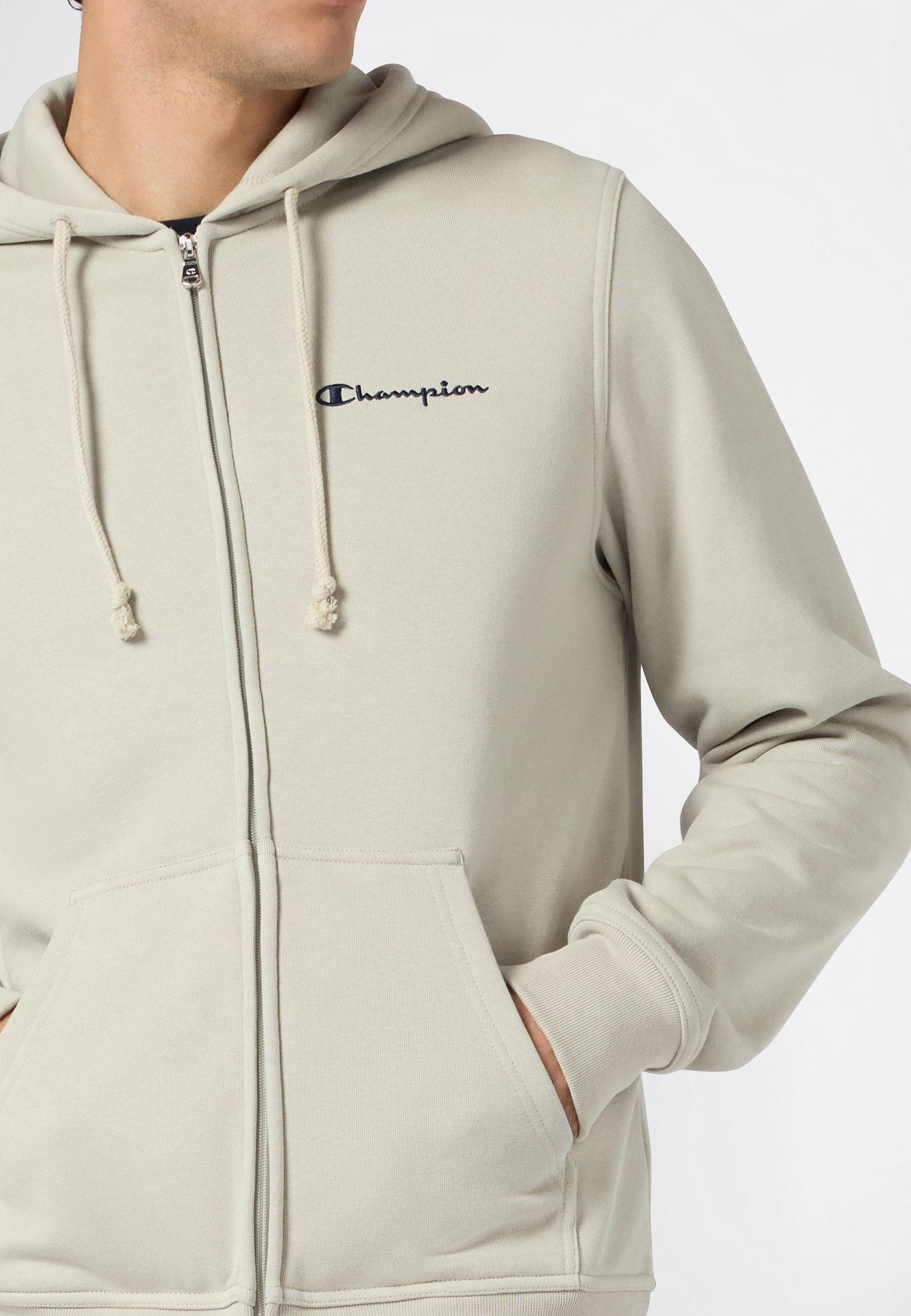 Champion Kapuzensweatjacke aus Baumwolle und Polyester, erhältlich in den Größen S bis XXL – Bild 3 von 5