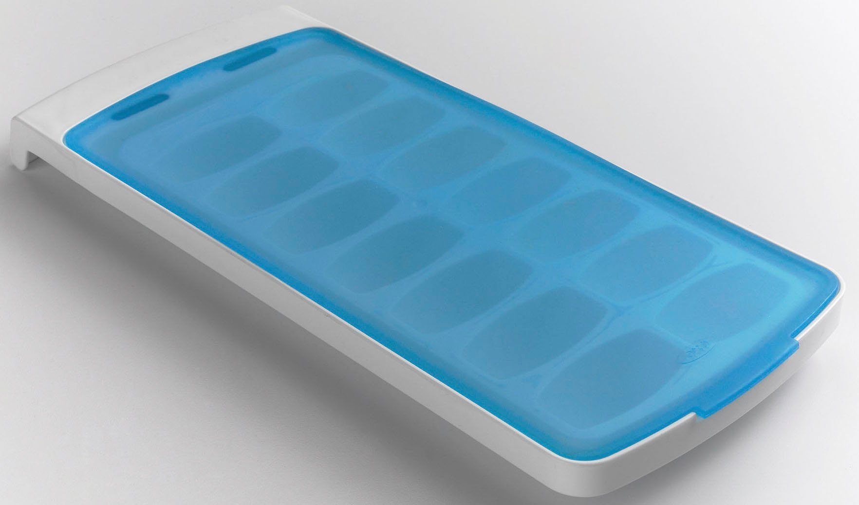 OXO Good Grips Eiswürfelform, (2-tlg), auslaufsicher, mit Deckel, Silikon | Eiswürfelformen