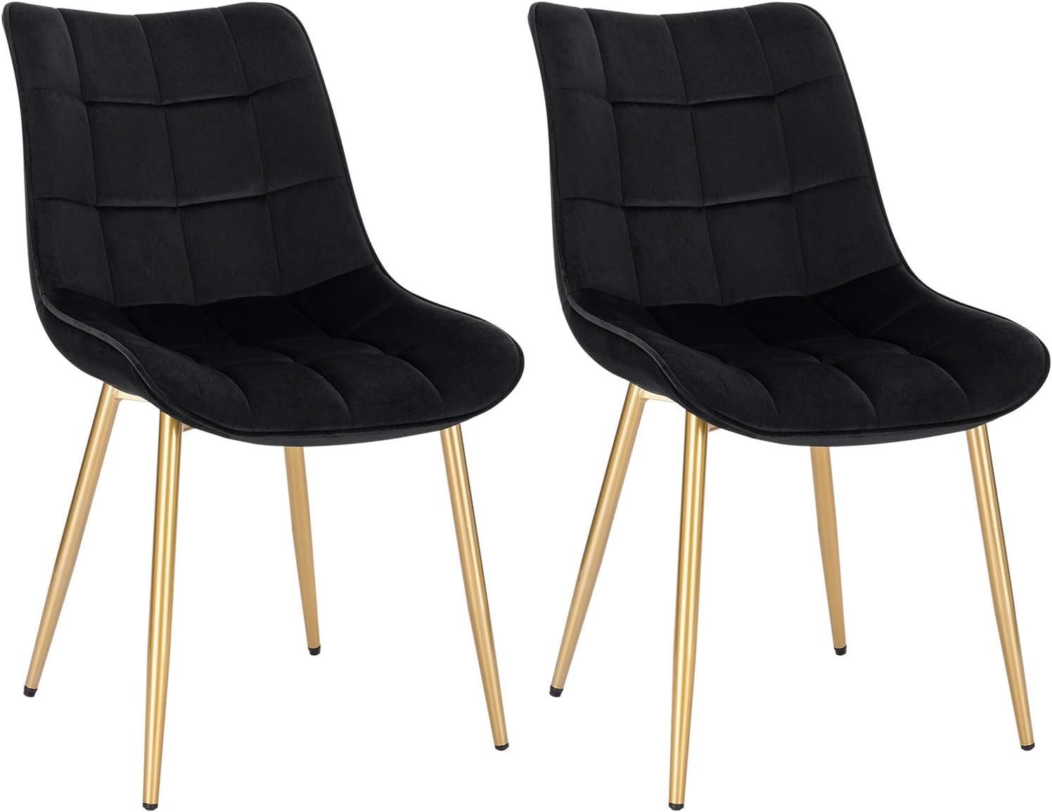 Woltu 4-Fußstuhl (2er-Set), Esszimmerstuhl Sessel, Metall günstig online kaufen