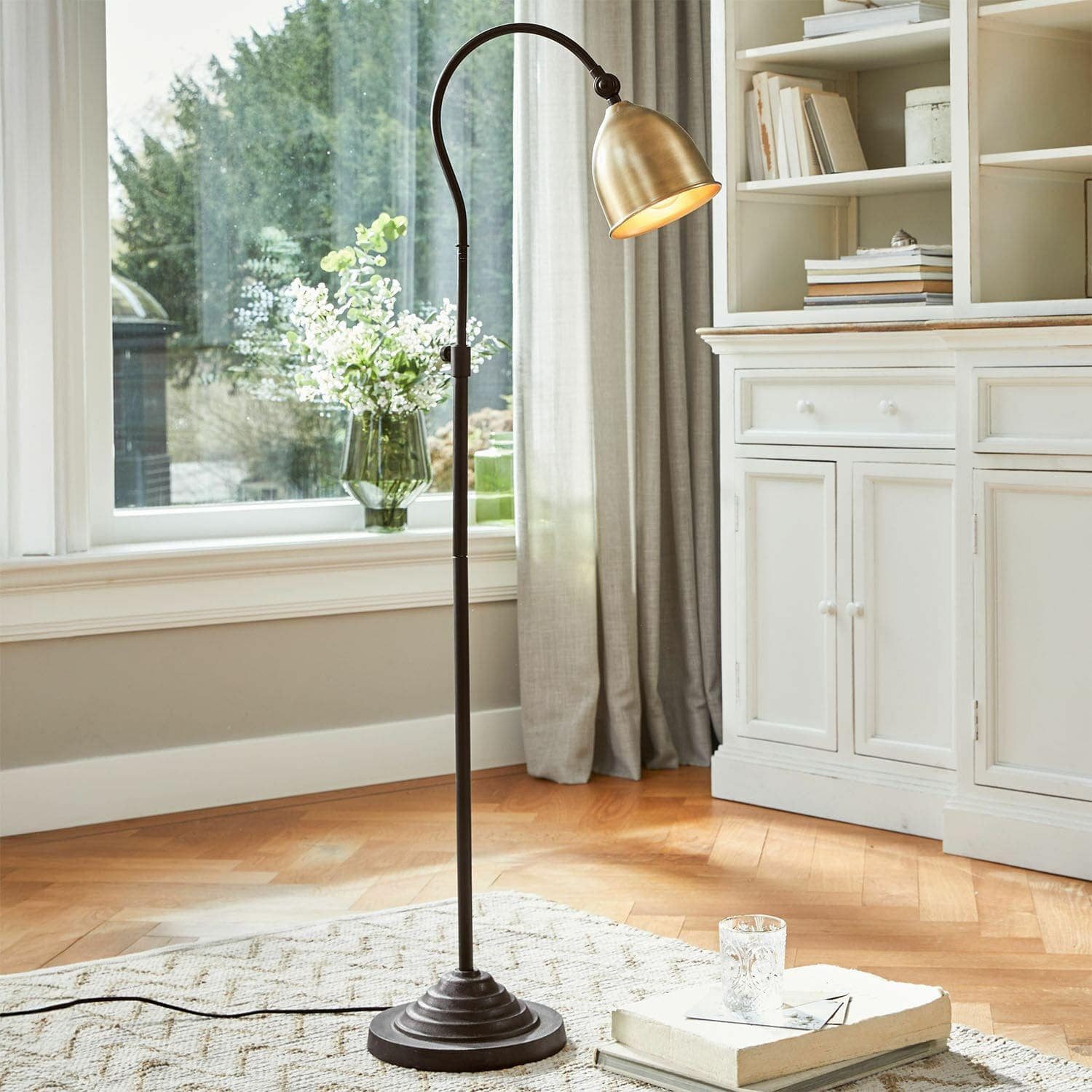 Mirabeau Stehlampe Stehlampe Zurélac antikmessing