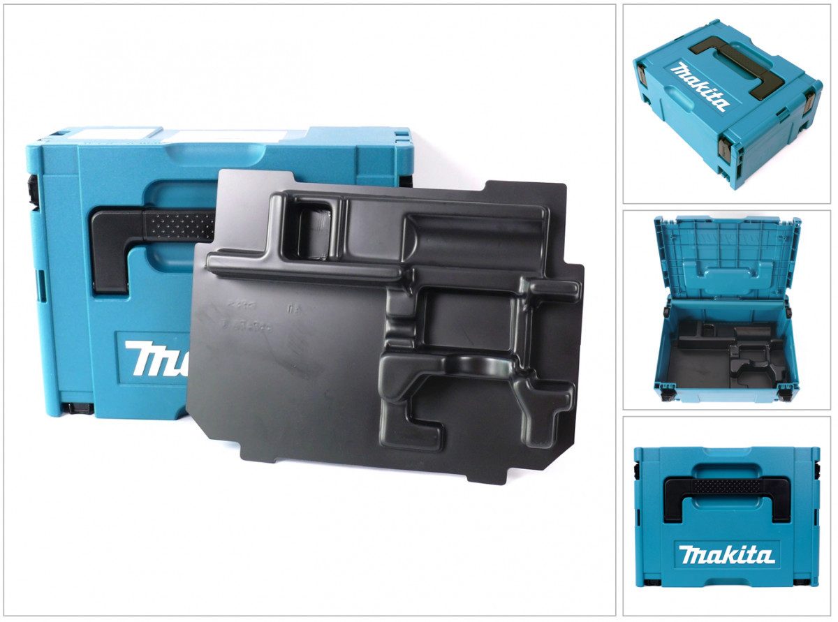 Makita Werkzeugkoffer MAKPAC 2 Systemkoffer - mit Einlage für BTD / DTD 129 / 146 und BTW