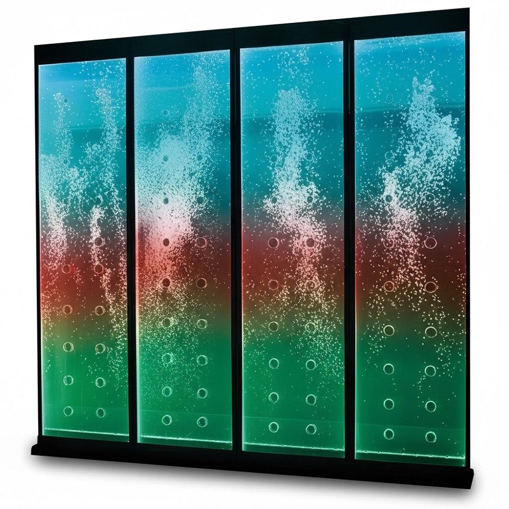 Xlmoebel Zimmerbrunnen Moderne LED-Wasserwand Dekor Wasserfall Sofort, (1 tlg), Hergestellt in Europa