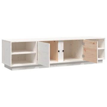 furnicato TV-Schrank Weiß 156x40x40 cm Massivholz Kiefer