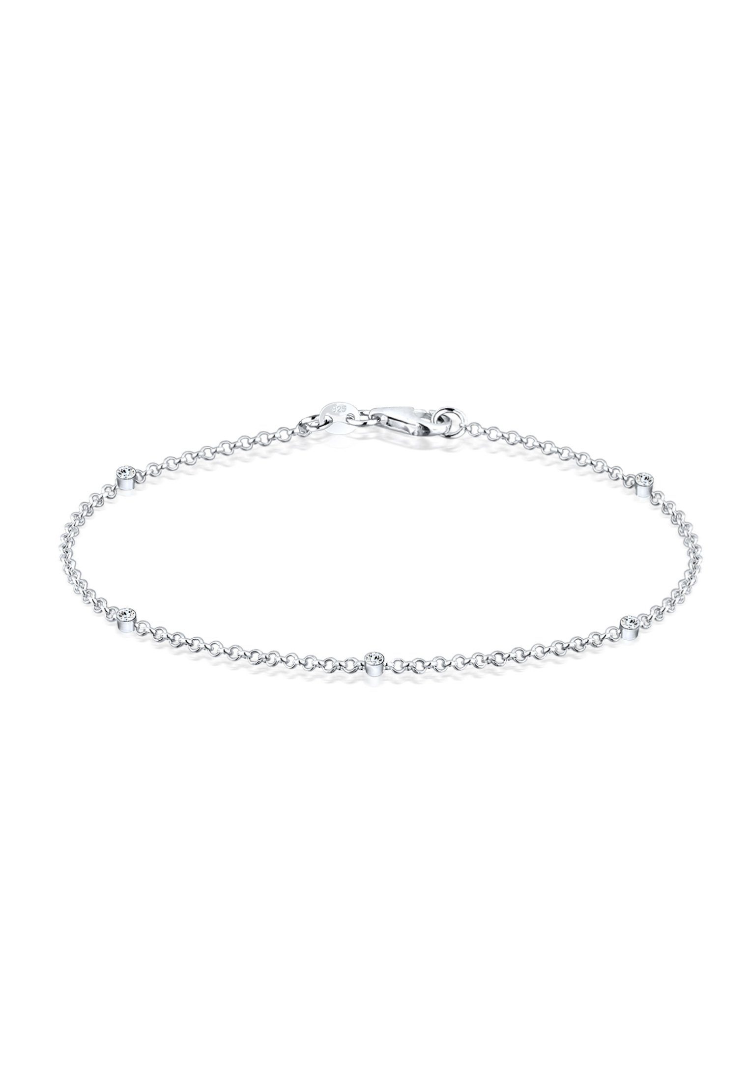 Eleganz Armband Kristalle Basic 925 Elli Silber Weiß