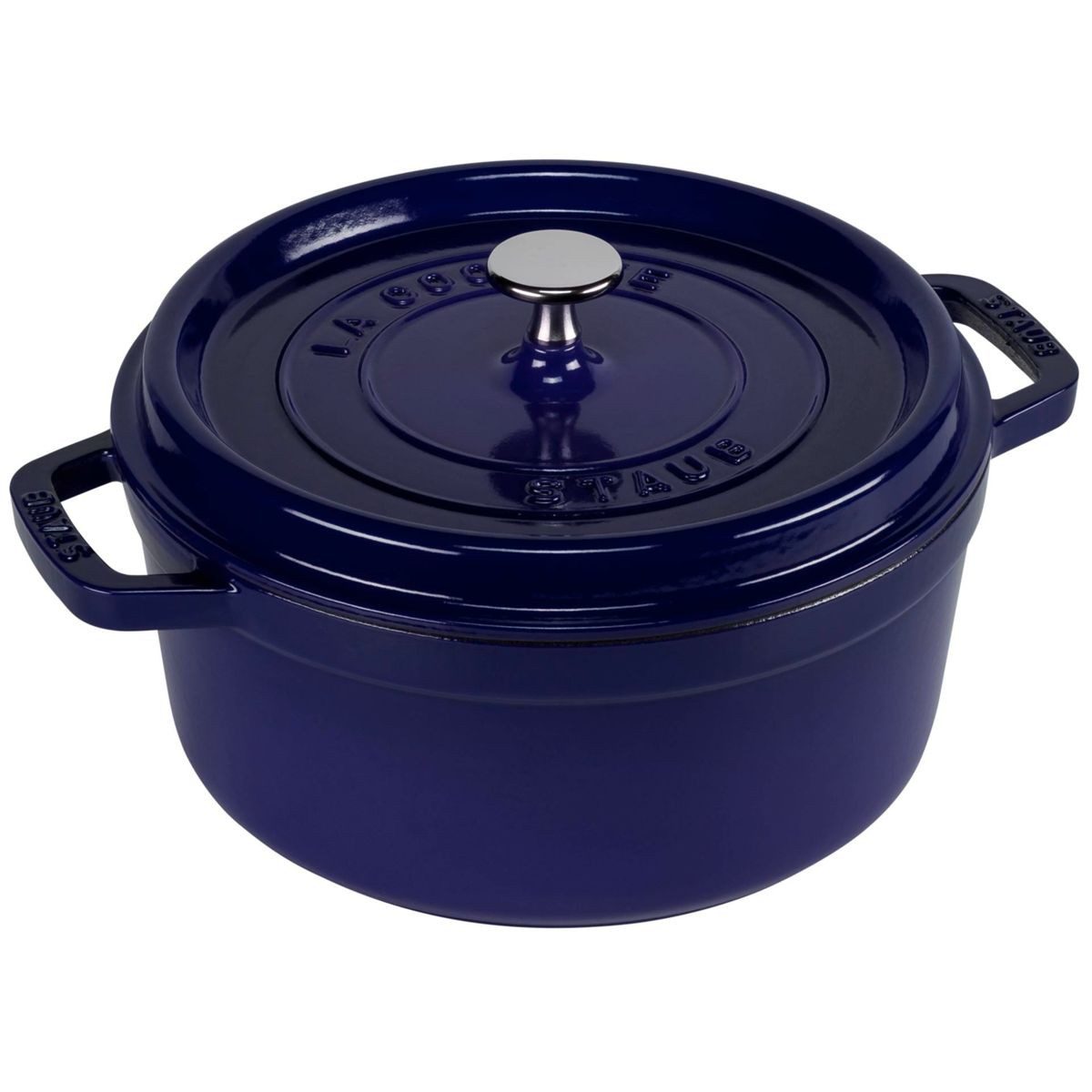 Staub Auflaufform La Cocotte 24cm rund dunkelblau, Gusseisen, Gusseisen