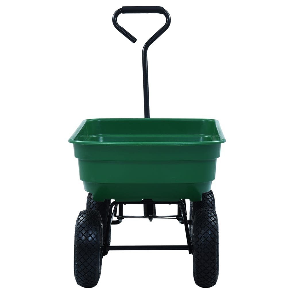 vidaXL Rollwagen 300 Garten-Kippwagen 75 kg St) (1 Grün, L