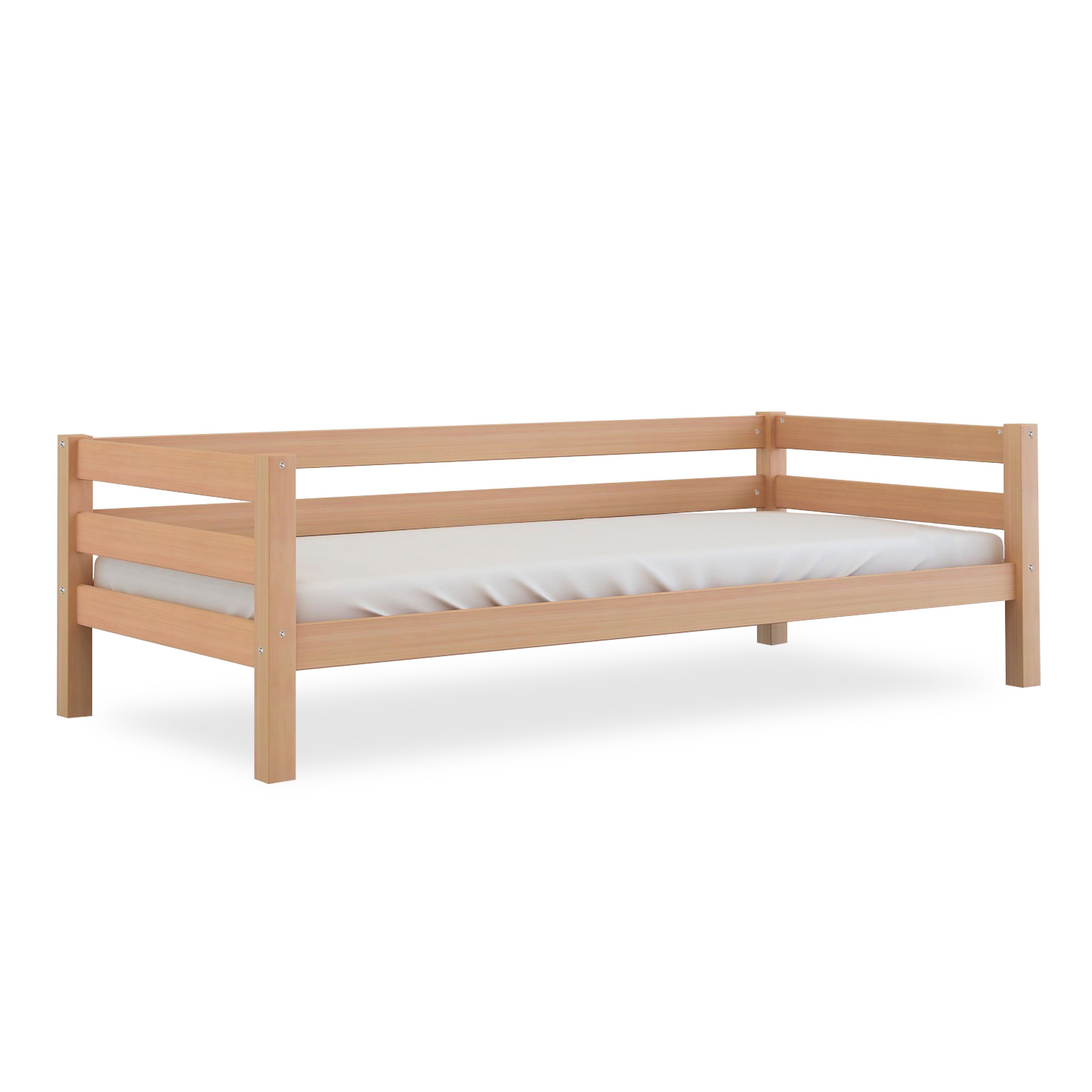 Betten-ABC Bett Bubema Niki – Kinder Einzelbett/Sofabett, Buche massiv