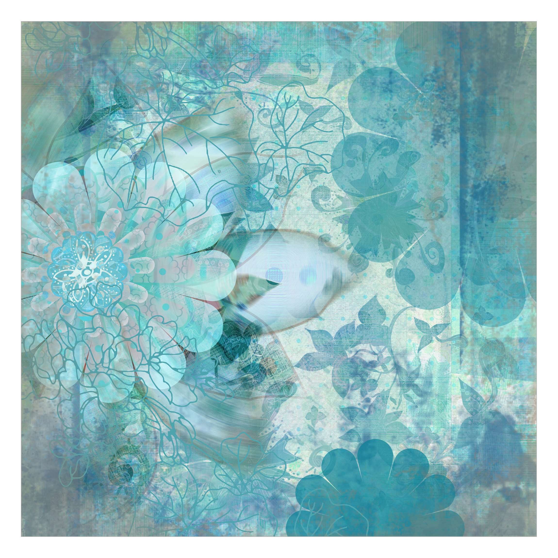 Bilderdepot24 Fototapete Blumen Winterblumen Blumentapete Floral Natur Kuns günstig online kaufen