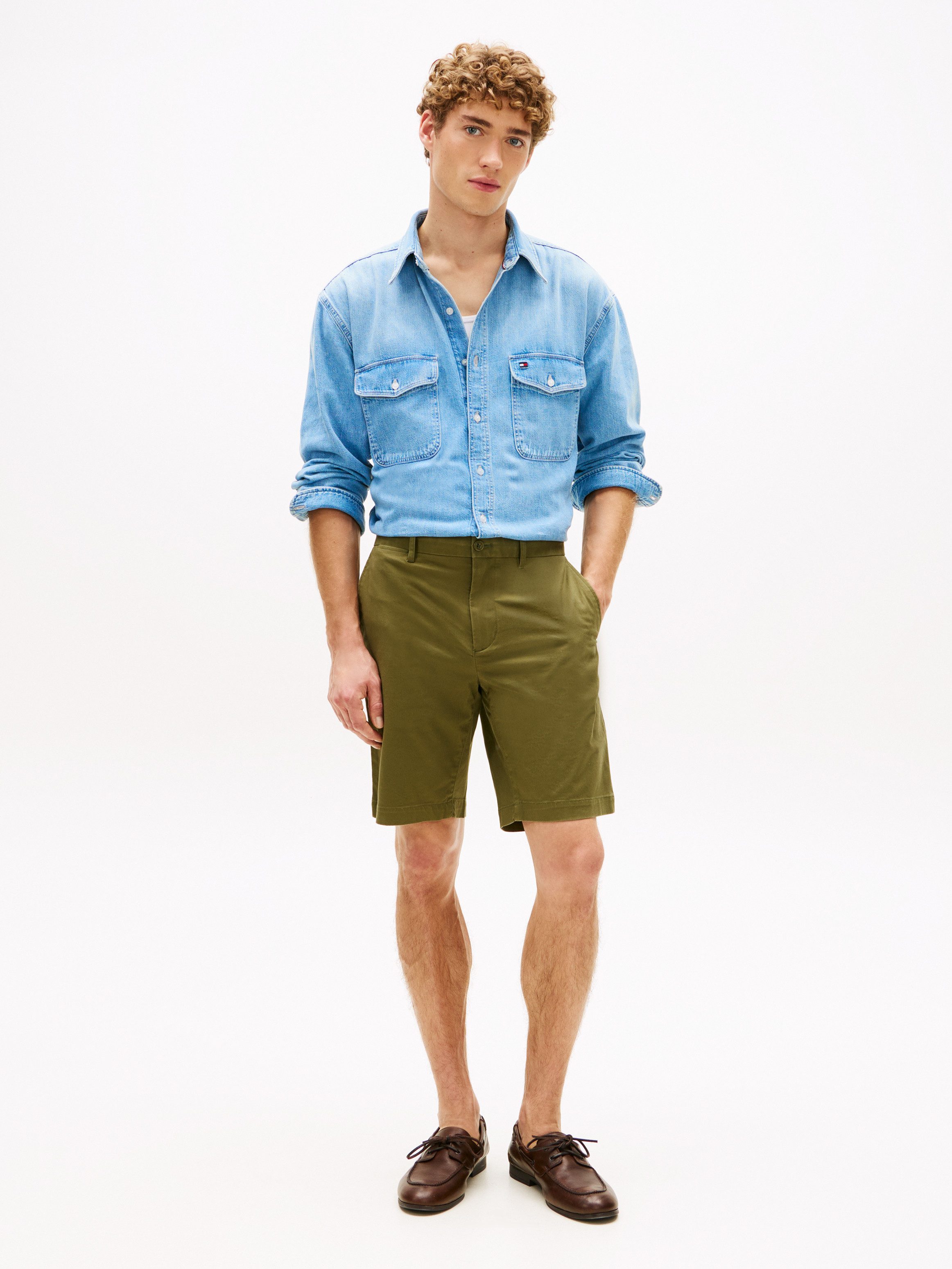 Tommy Hilfiger Chinoshorts DENTON gerade Form, schlichtes Design