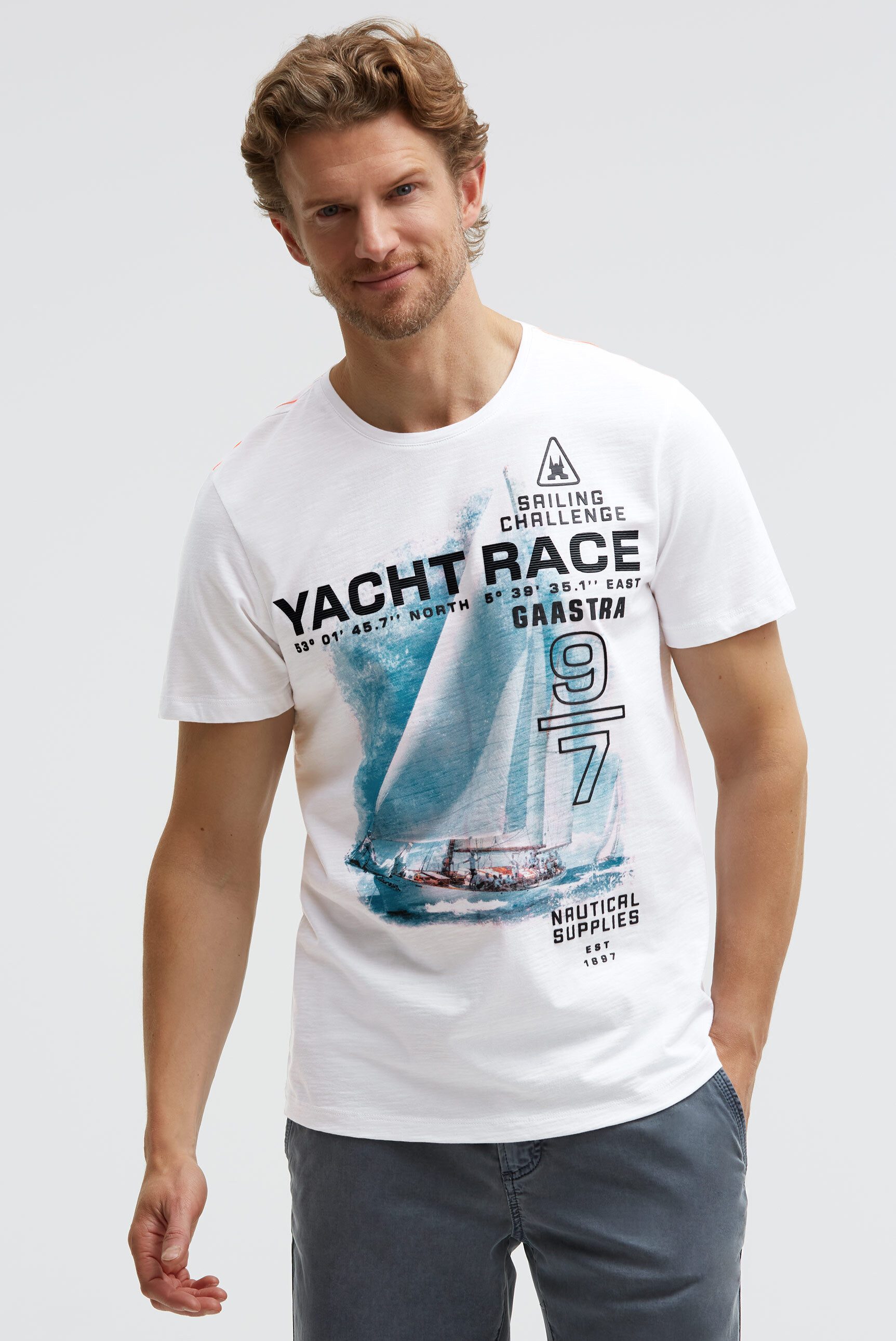 Gaastra Rundhalsshirt mit Baumwolle