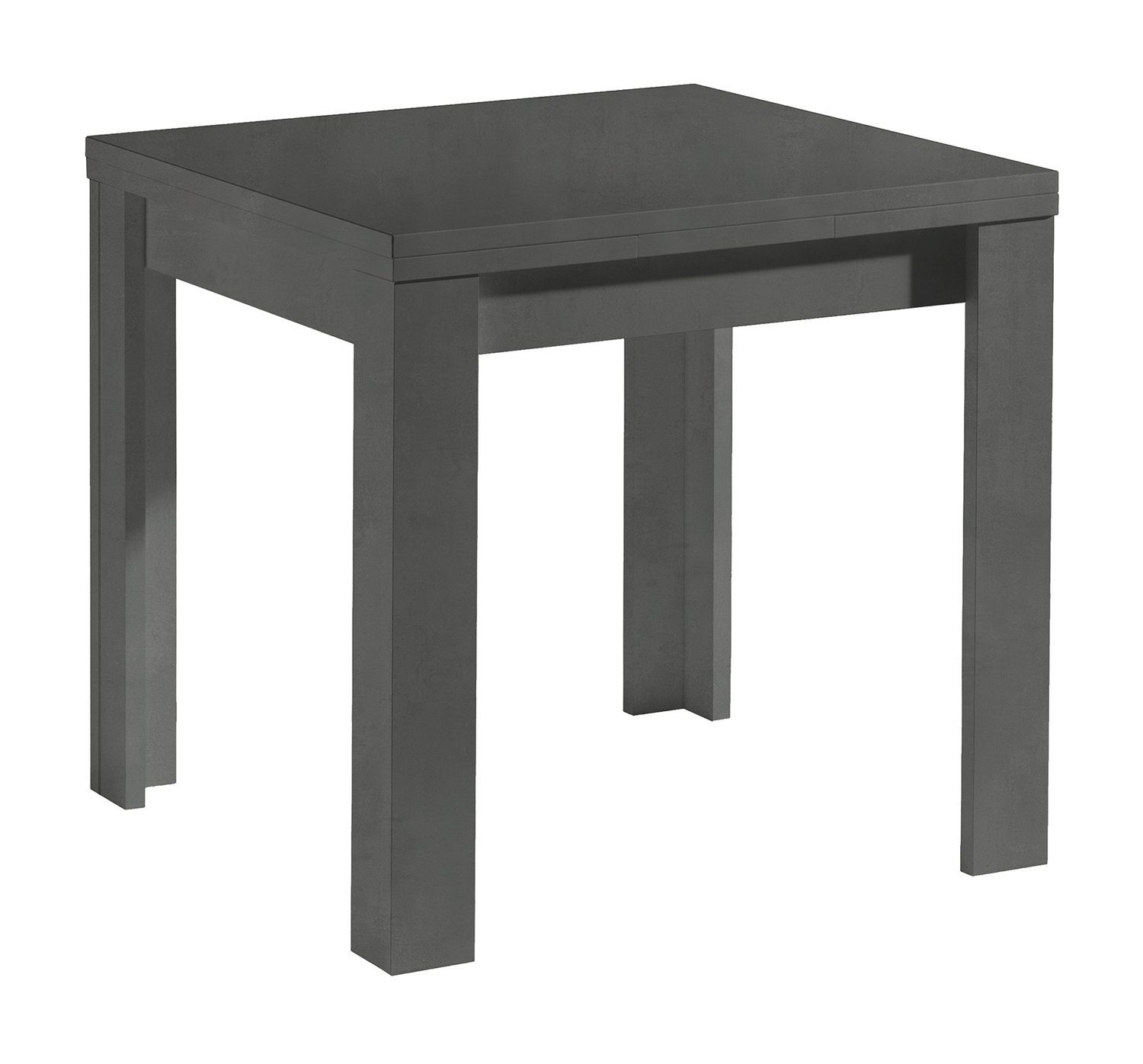 Mäusbacher Esstisch MONZI, ausziehbar, 80 - 136 x 80 cm, Graphitfarben günstig online kaufen