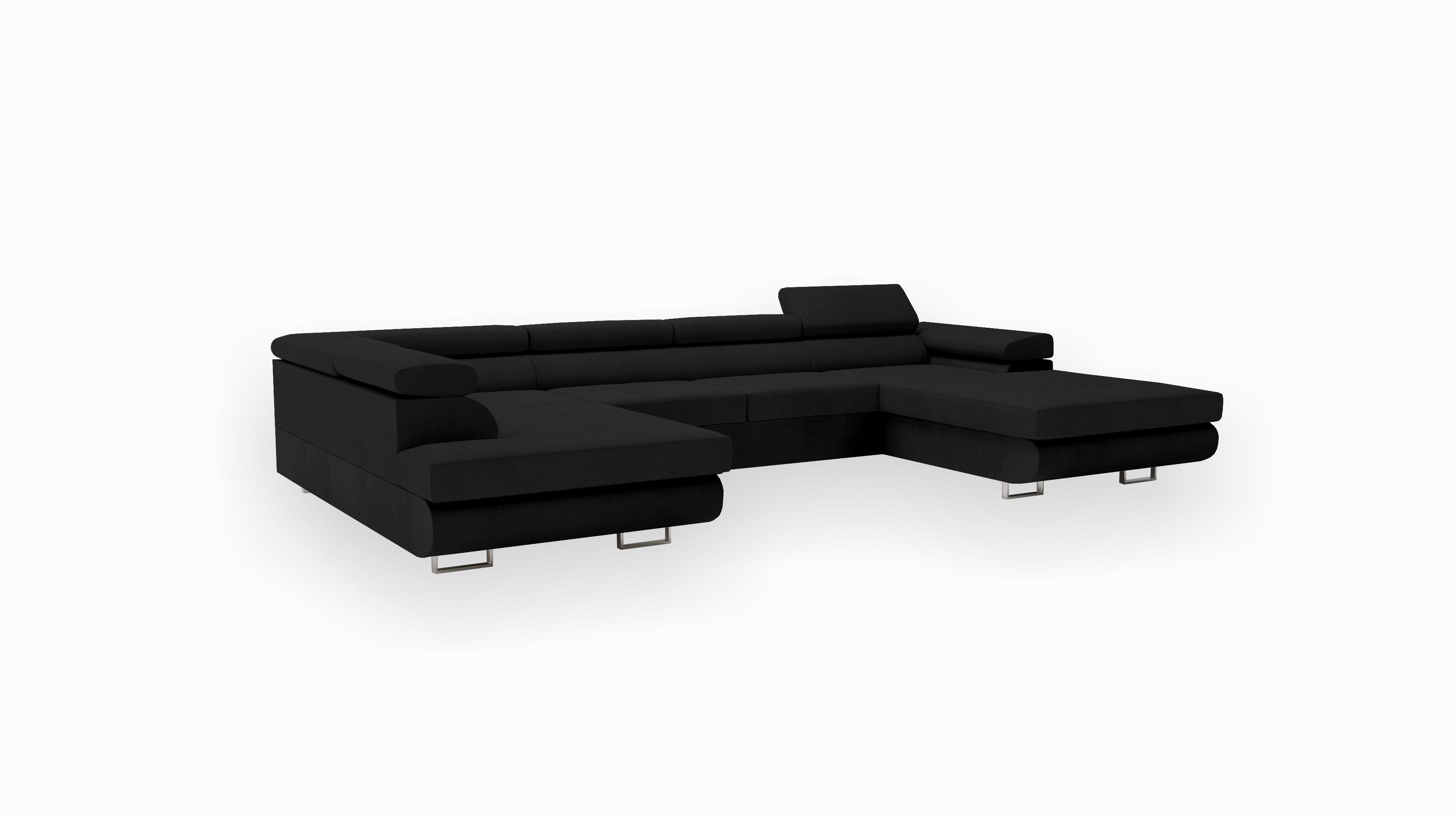 Goldstoff Wohnlandschaft RELAX U Ecksofa mit Schlaffunktion, Kunstleder & S günstig online kaufen