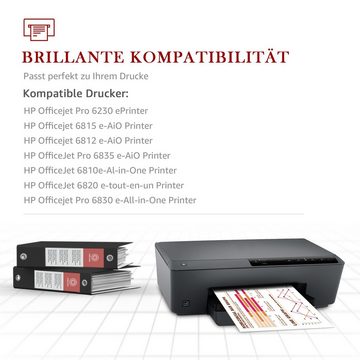 Toner Kingdom Multipack für HP 934 XL 935 XL Officejet Pro 6230 6830 6200 Tintenpatrone (4-tlg)