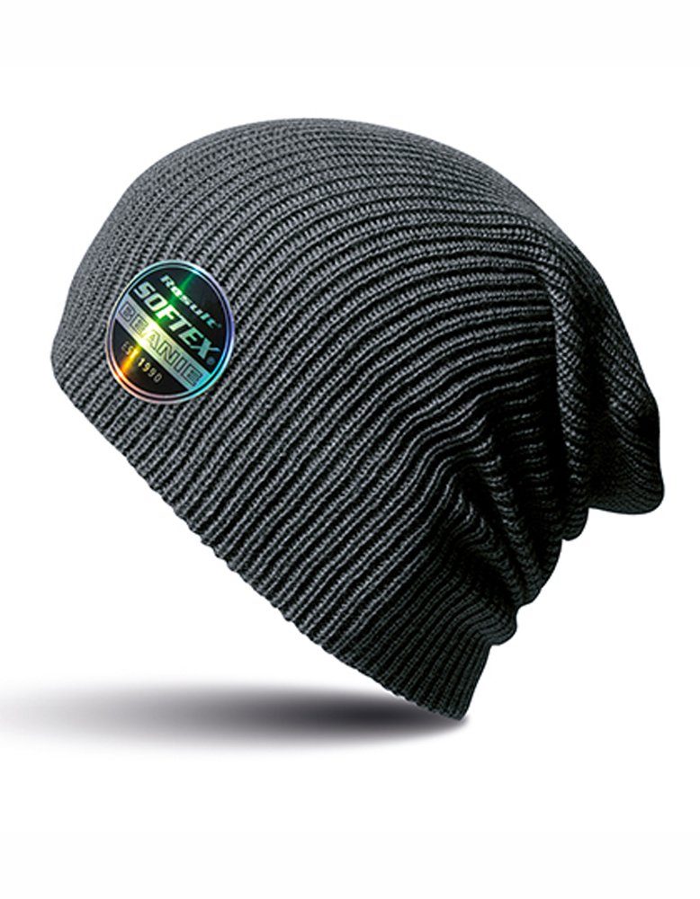 Goodman Design Beanie Herbst Winter Mütze Long (länger geschnitten) Doppellagig, Sehr weich, sehr leicht Charcoal