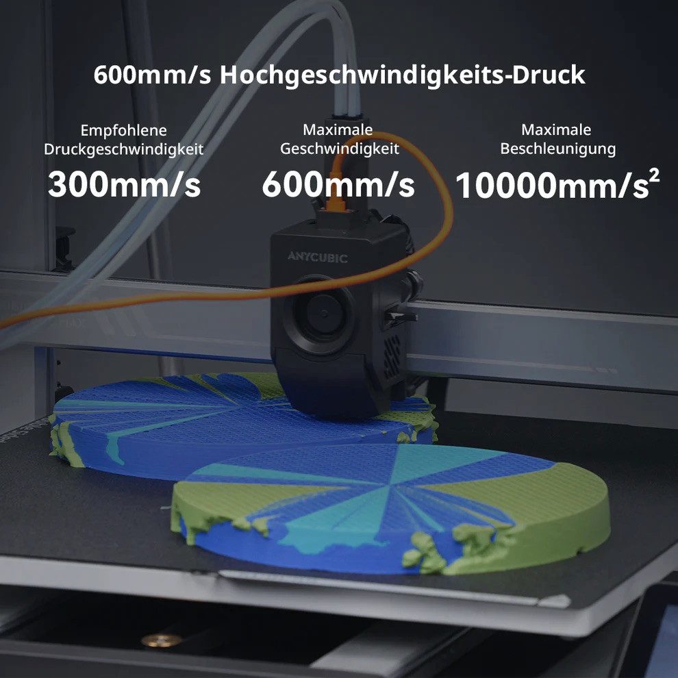 ANYCUBIC 3D-Drucker Anycubic Kobra 3 Max Combo 3D-Drucker & ACE Pro, Riesiges Bauvolumen von 420 × 420 × 500 mm (88 Liter)