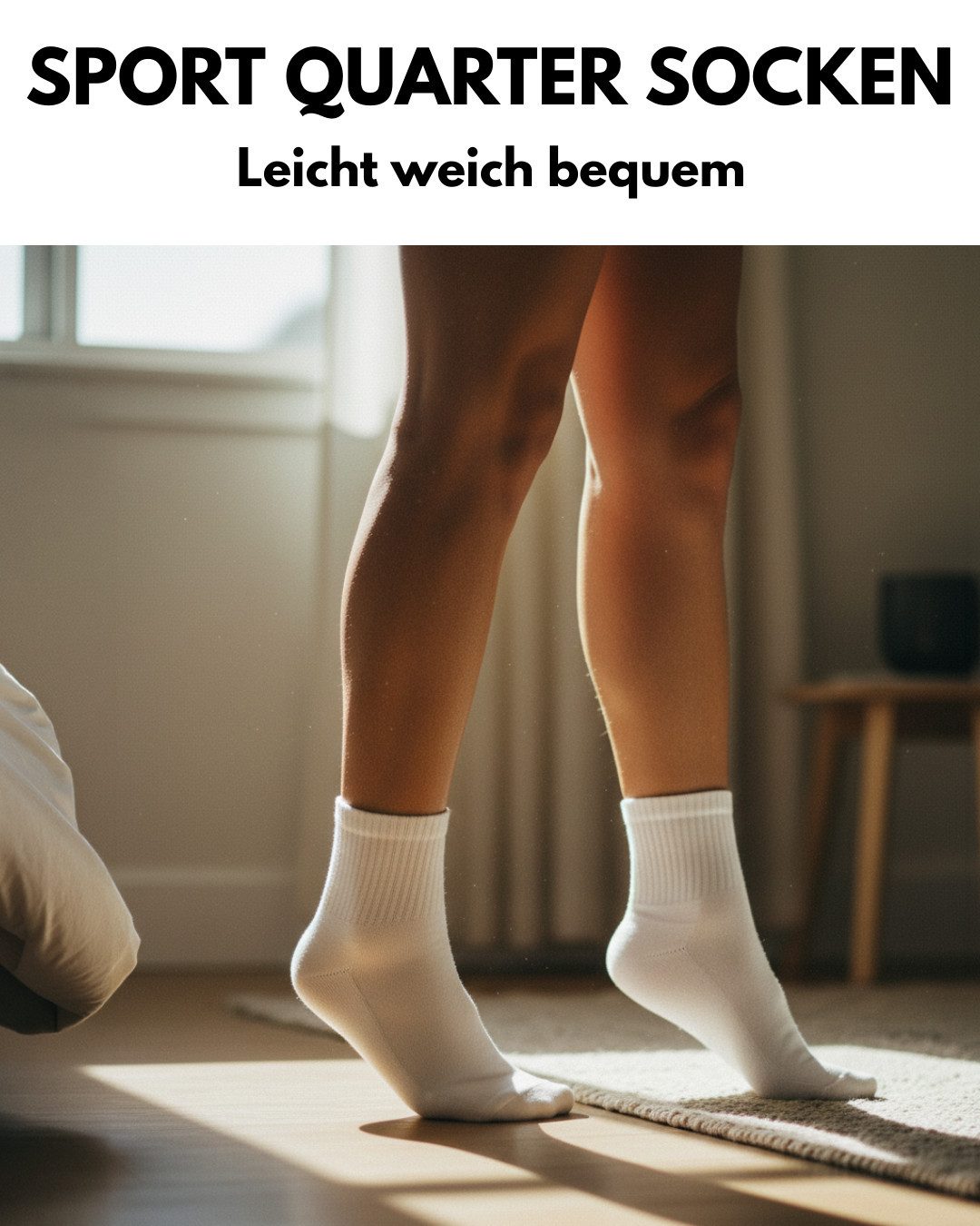 sockenkauf24 Sportsocken 10 Paar kurze Tennissocken Quarter Sportsocken Herren Damen Baumwolle (10-Paar) verstärkte Ferse & Fußspitze, gepolsterte Sohle, Atmungsaktiv