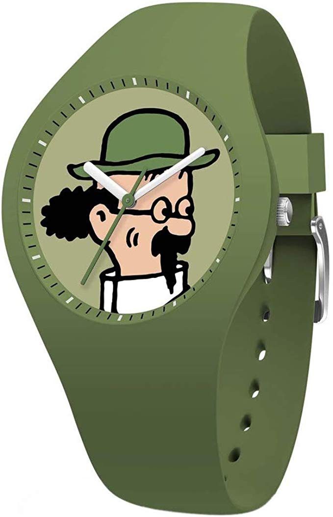 Quarzuhr Tintin Tournesol Calculus Green - 015323