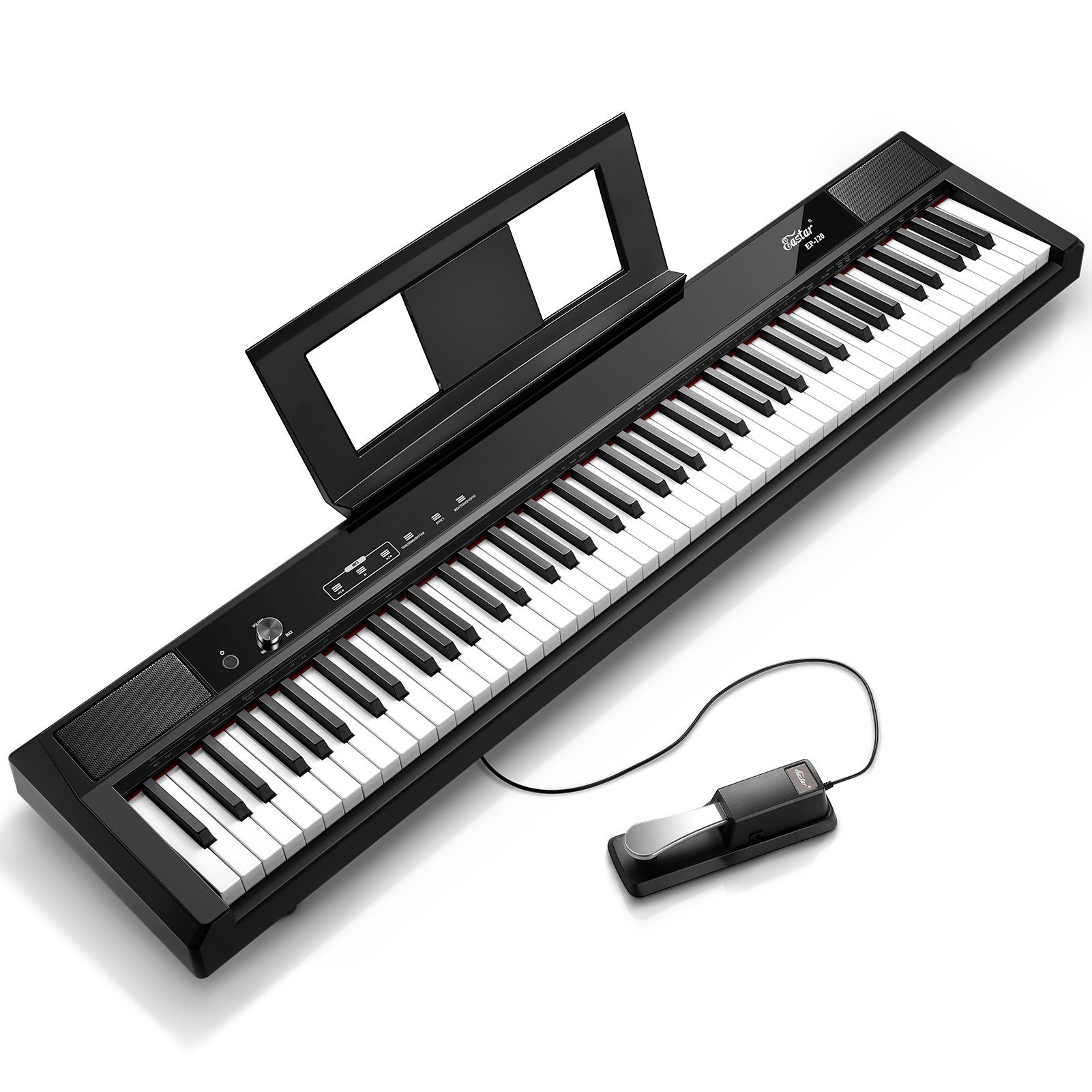 Eastar Keyboard EPiano 88 Schlüssel in voller Größe Home Digital Piano EP150, (SustainPedal