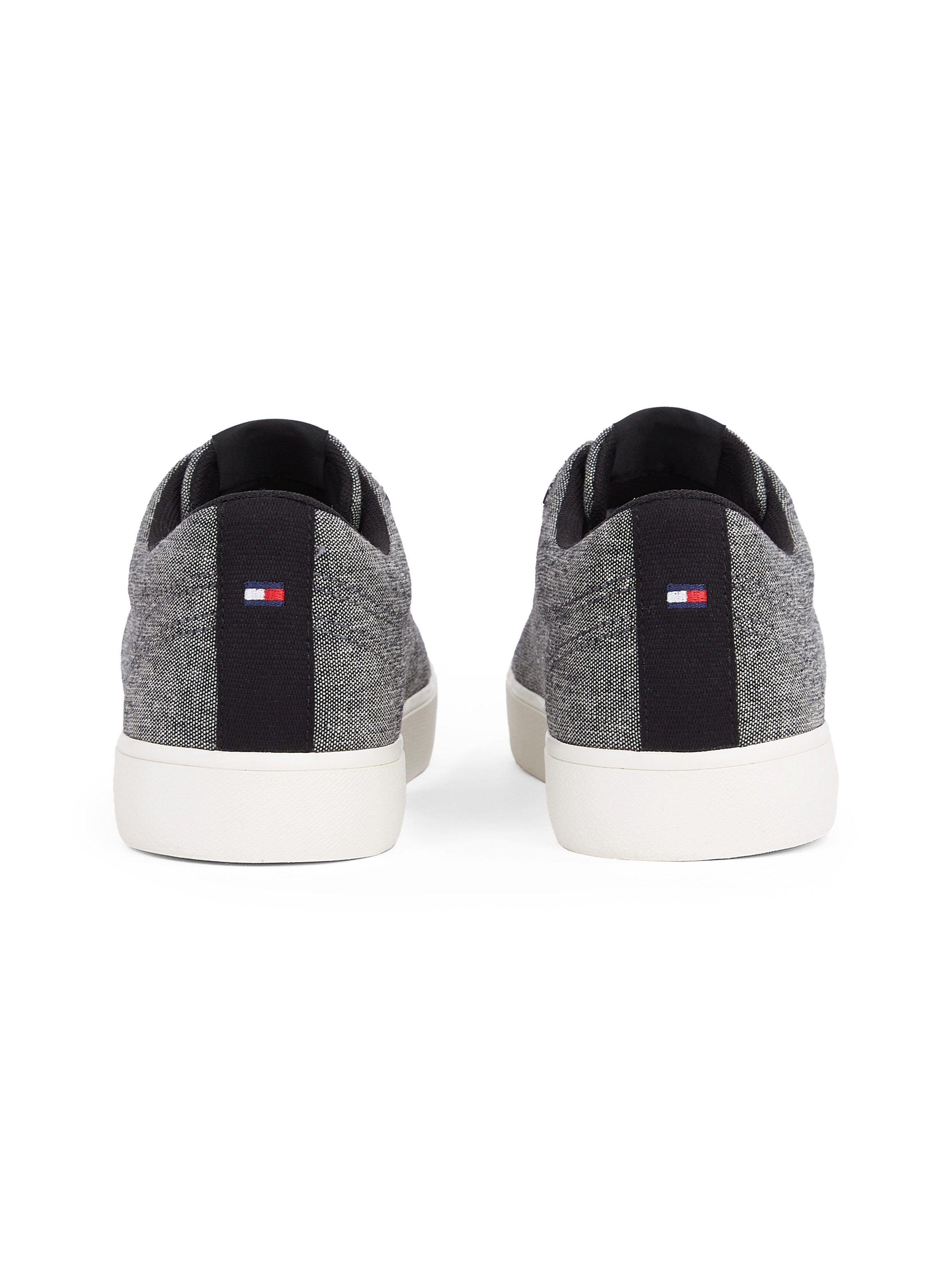 Tommy Hilfiger TH HI VULC LOW CORE CHAMBRAY Sneaker, Freizeitschuh, Halbschuh, Schnürer in melierter Optik