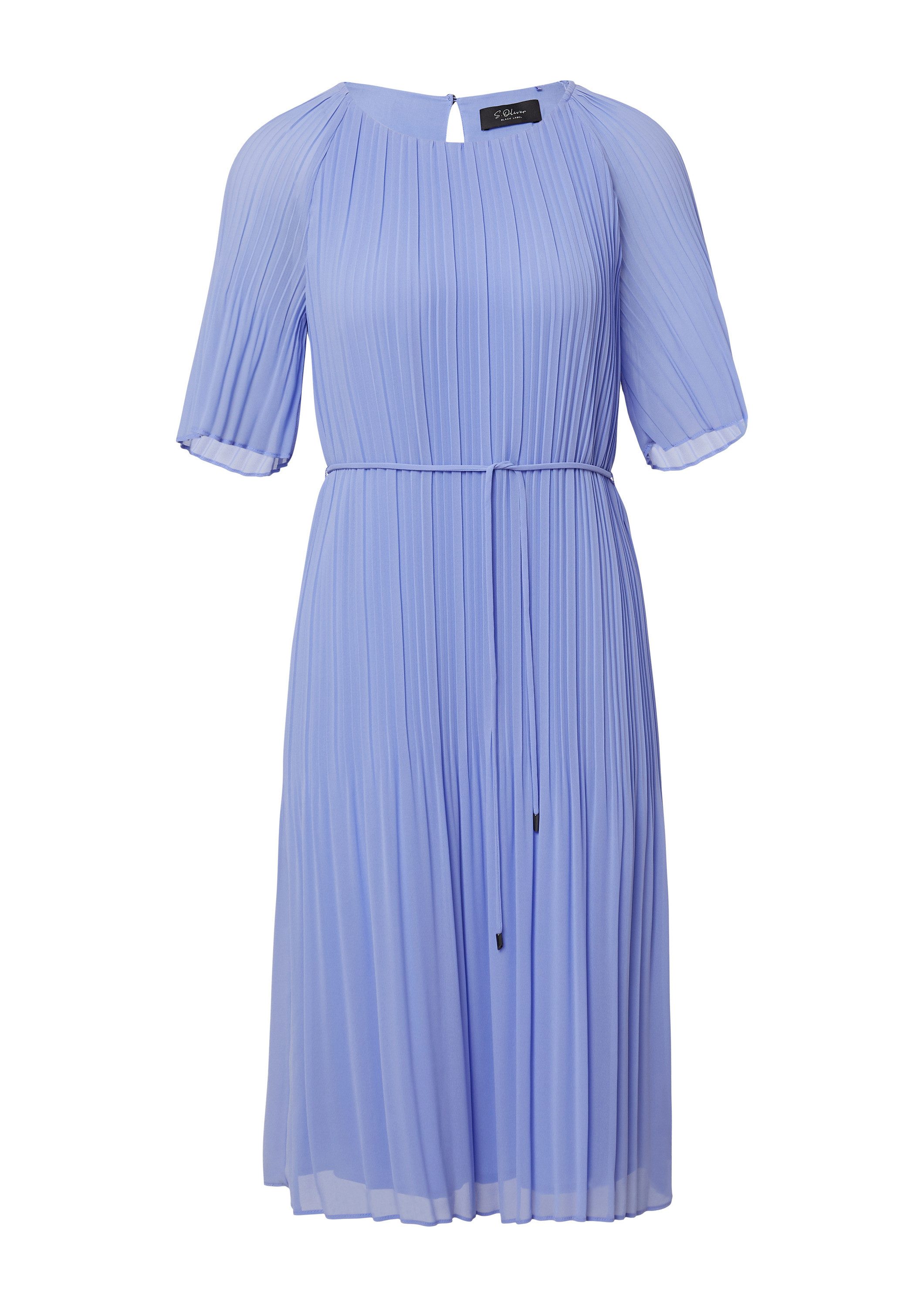 s.Oliver Minikleid Kleid Plissiertes Chiffon-Kleid mit Raglanärmeln günstig online kaufen