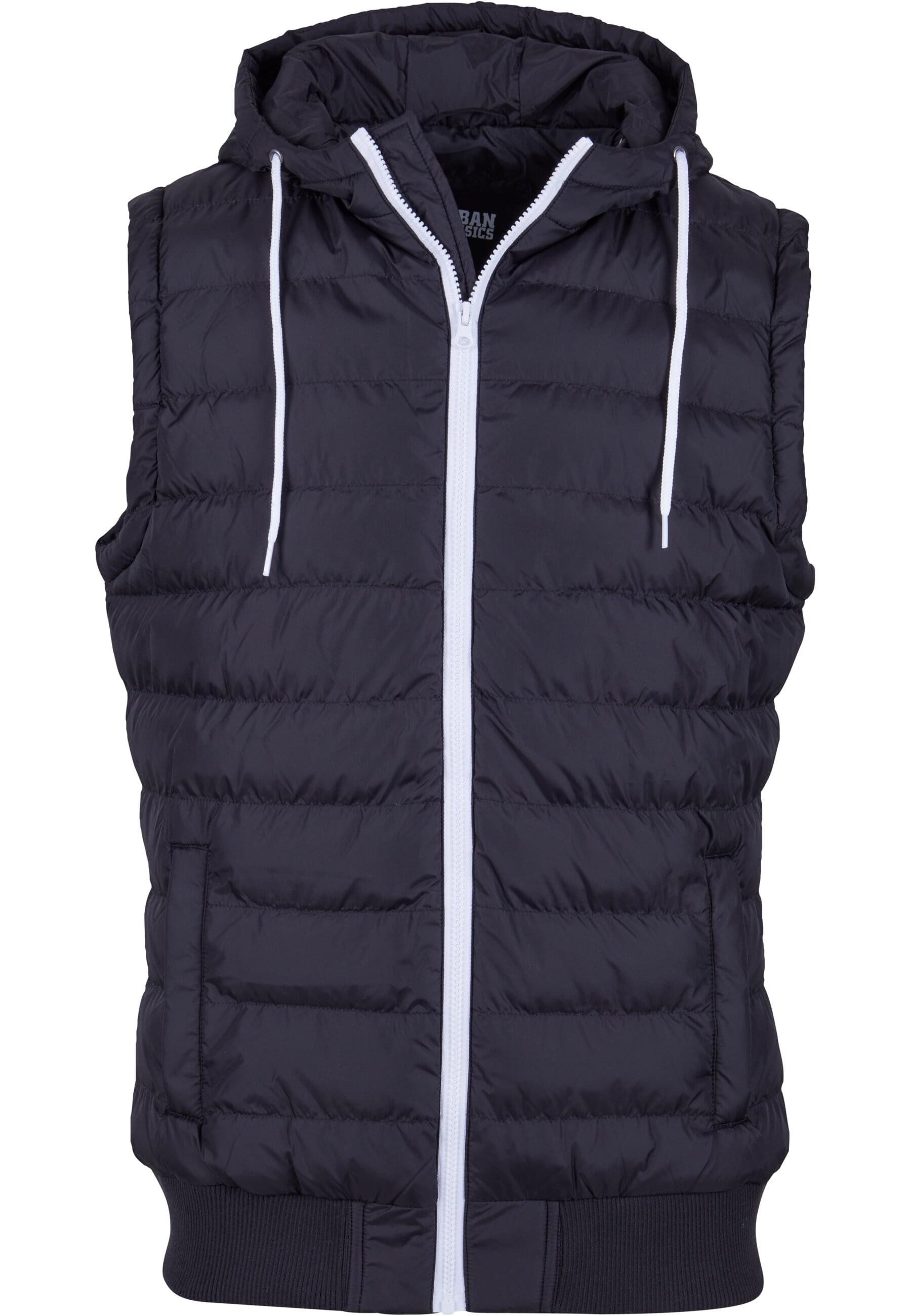 URBAN CLASSICS Jerseyweste Urban Classics Herren Small Bubble Hooded Vest (1-tlg)