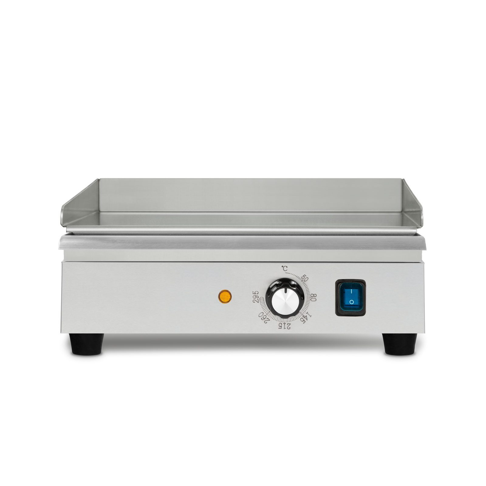 vertes Tischgrill Grillplatte Bratplatte Plancha Grill Elektrisch 1400W, 1400 W, Edelstahl Grillfläche Glatt 32x26cm