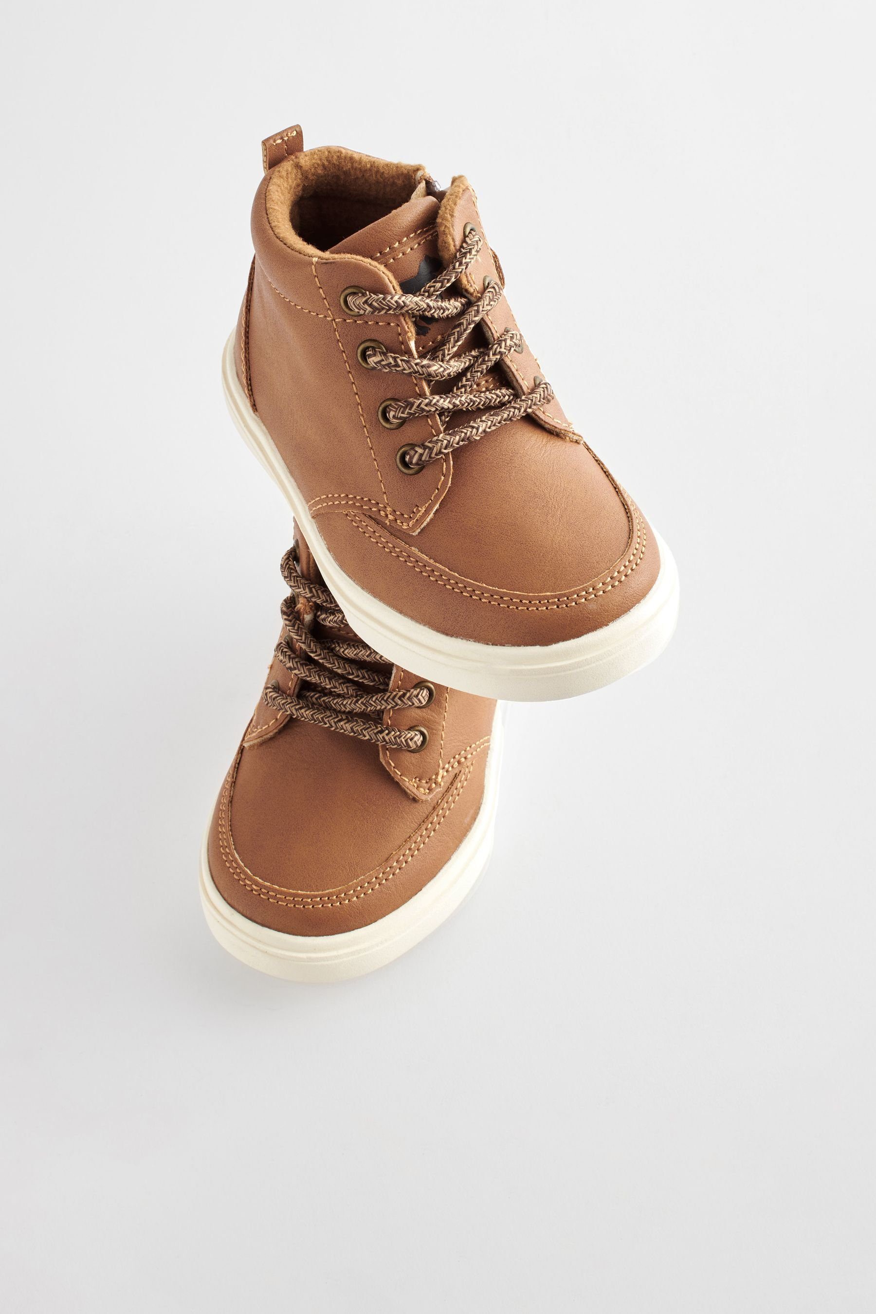 Next Warmgefütterte Chukka-Stiefel, weite Passform Schnürstiefelette (1-tlg)
