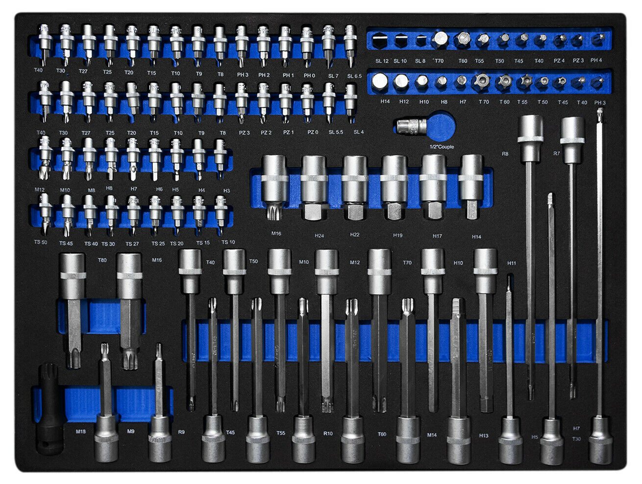 Imperiumtools Werkstattwagen XXXL Werkzeugwagen gefüllt 8 Schubladen IMPERIUMTOOLS Werkstattwagen, befüllt, inklusive Werkzeuge