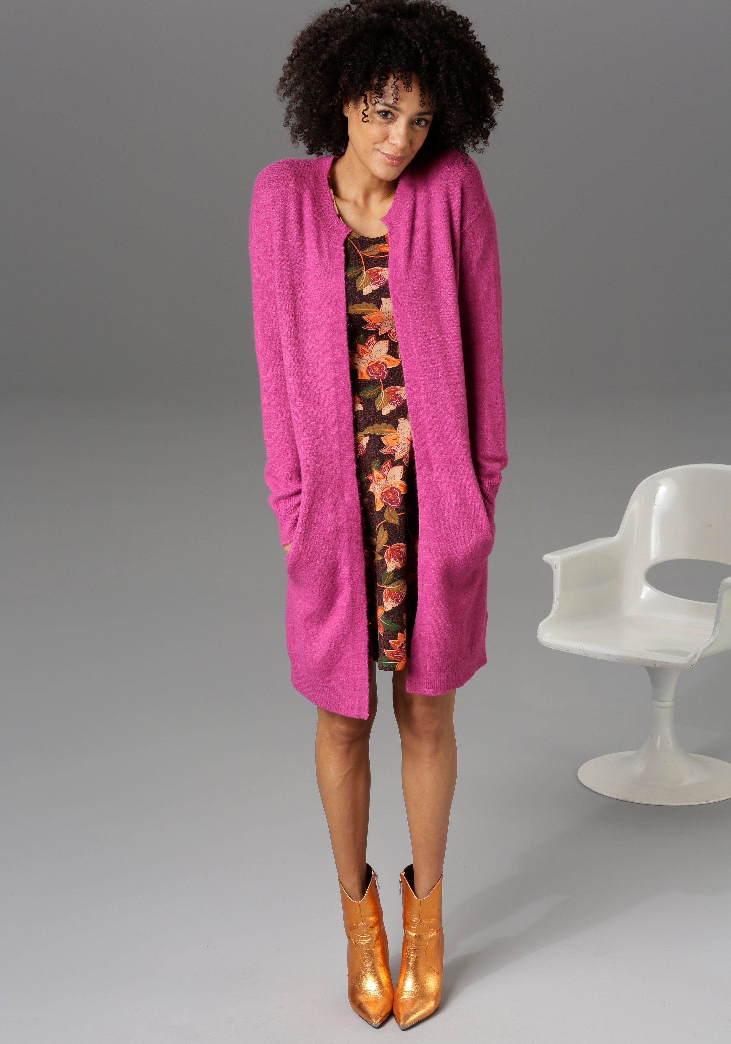 Aniston CASUAL Strickjacke im Oversize Look