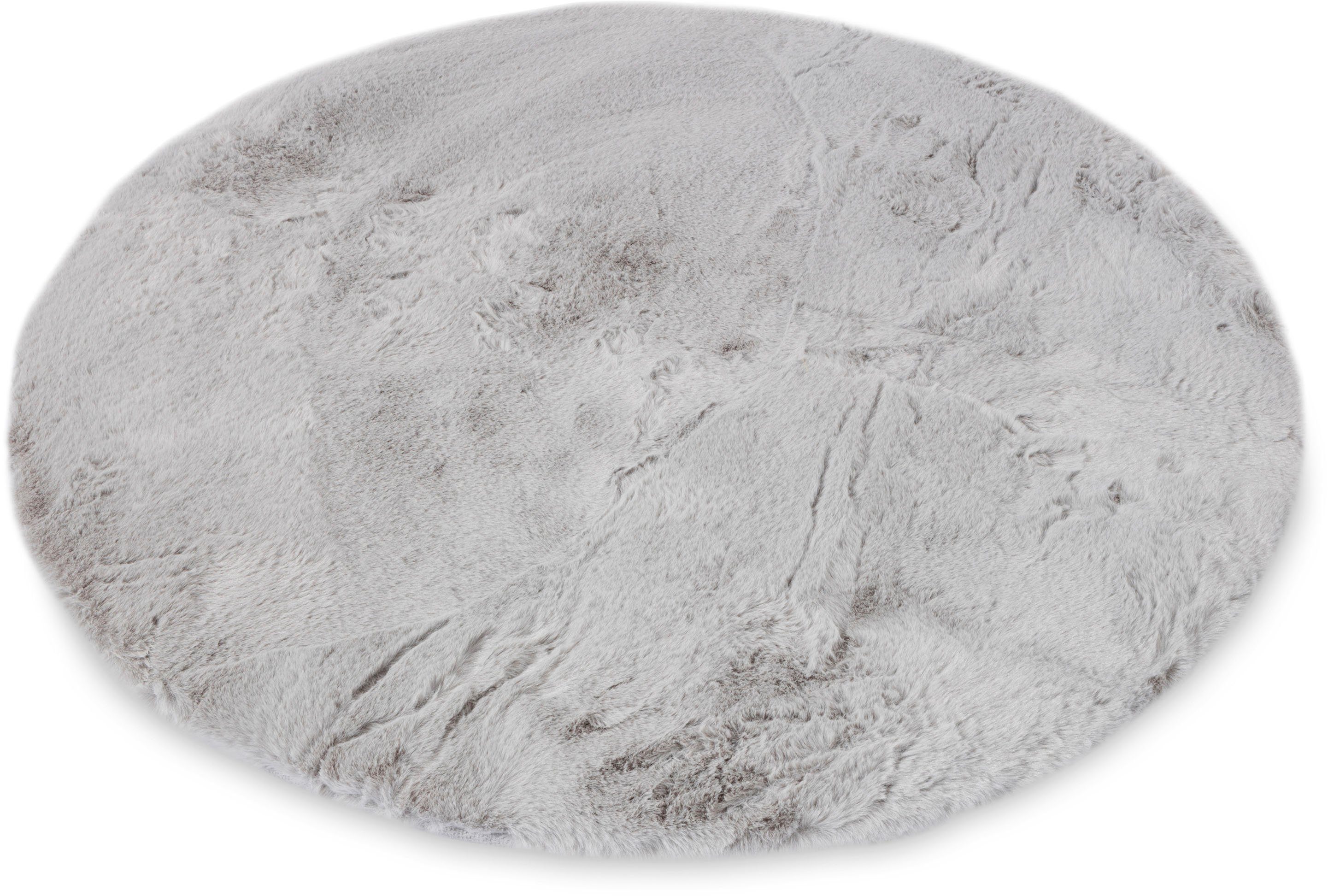 Gino Falcone Fellteppich Kuschelteppich Chiara, rund, Höhe: 30 mm, Kunstfel günstig online kaufen