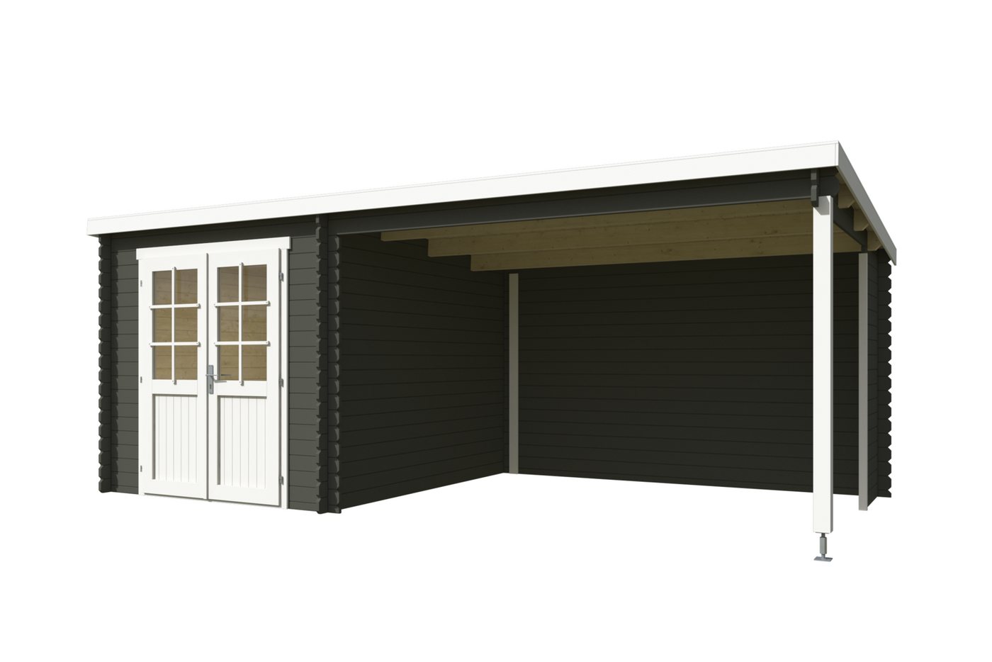 Thumbnail - Nordic Holz Gartenhaus Saint Paul, BxT: 590x303,9 cm, (Unterstand inkl. Rückwand)