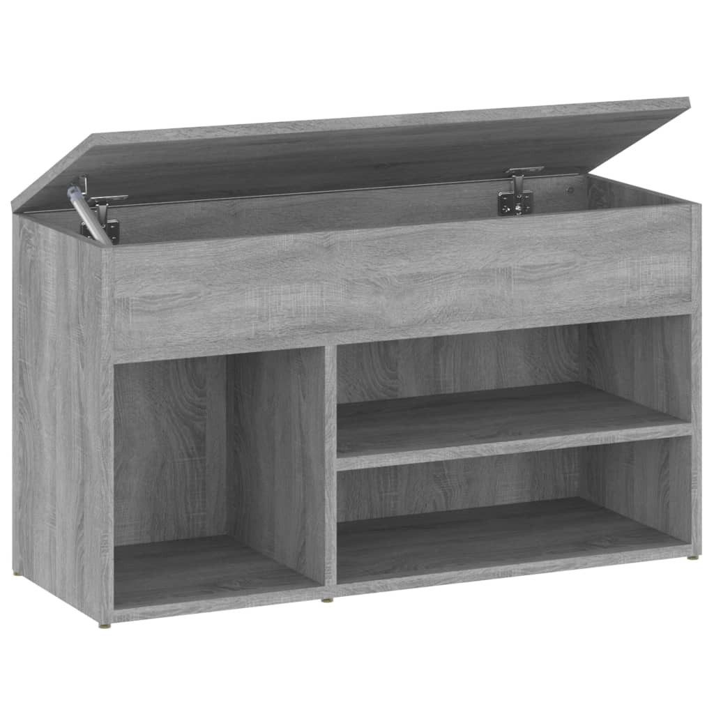 vidaXL Schuhschrank 80 x 30 x 45 cm Schuhregal Schuhschrank Schuhbank Grau Sonoma 80x30x45