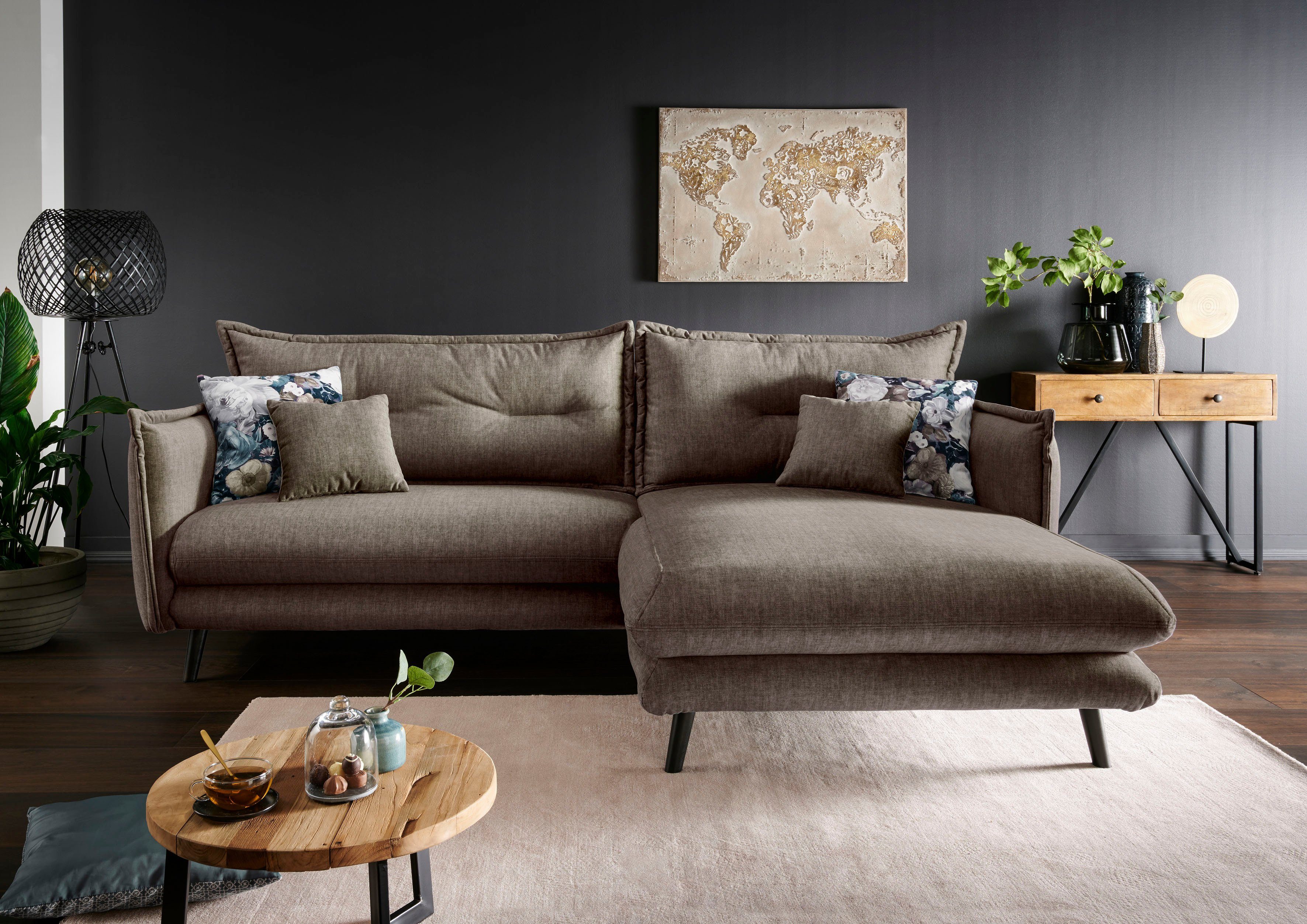 INOSIGN Ecksofa Lazio modernes Design, bequem, günstig online kaufen