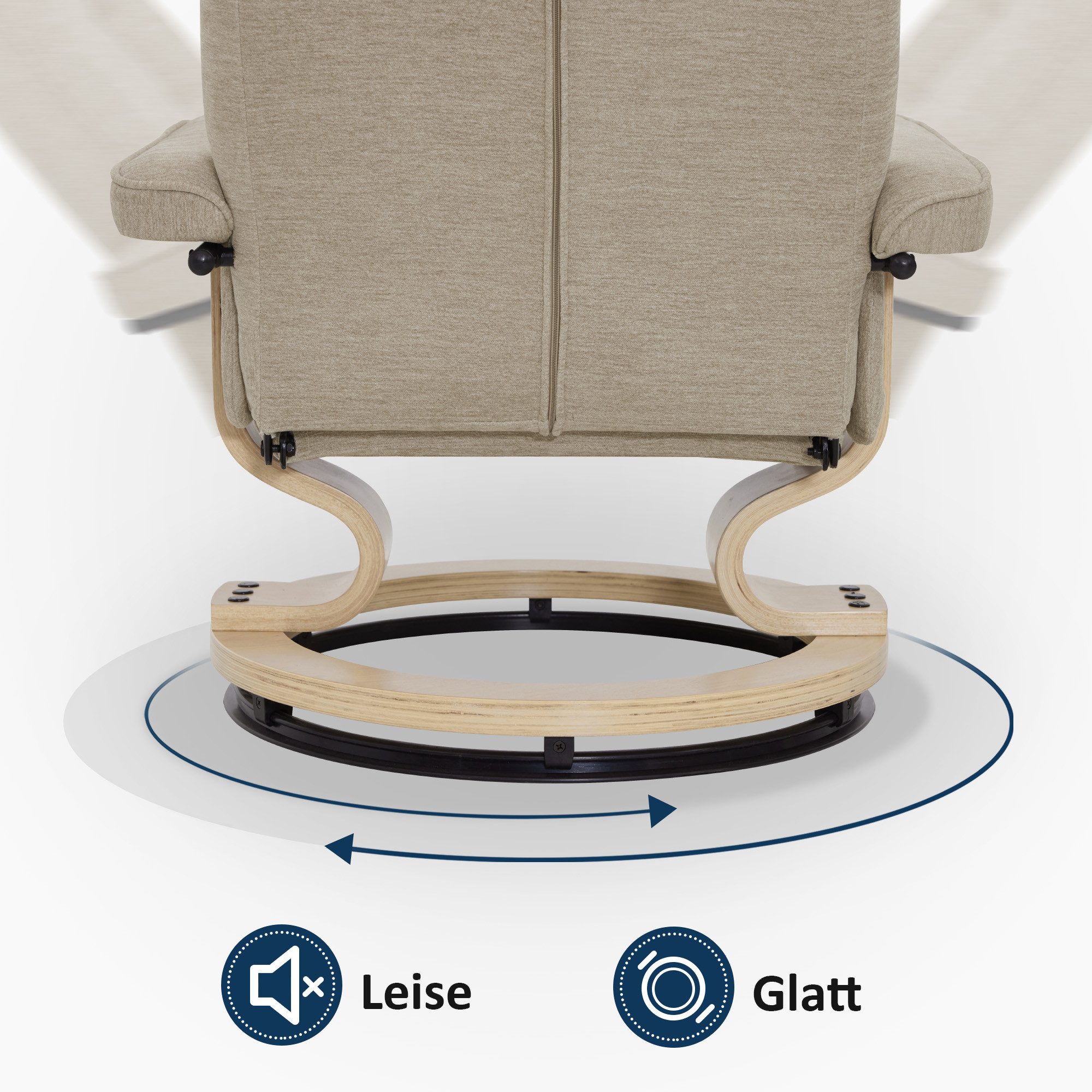 MCombo TV-Sessel M MCombo Relaxsessel mit Hocker Fernsehsessel 9019 (M MCombo Relaxsessel mit Hocker), mit Relaxfunktion – Bild 5 von 5