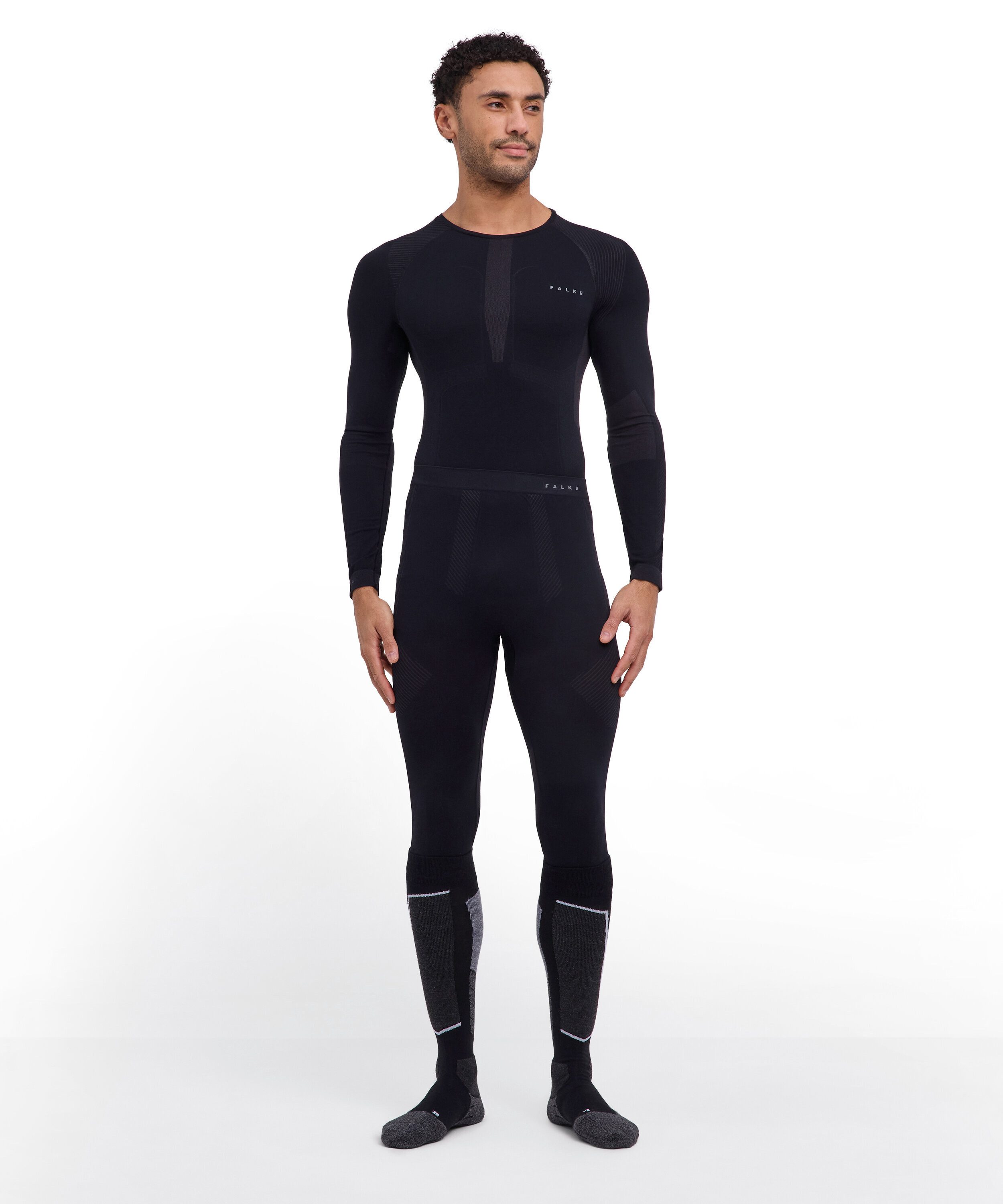 FALKE Thermounterhose 3/4 Warm (1-St., 1) thermoregulierend für warme bis kalte Temperaturen