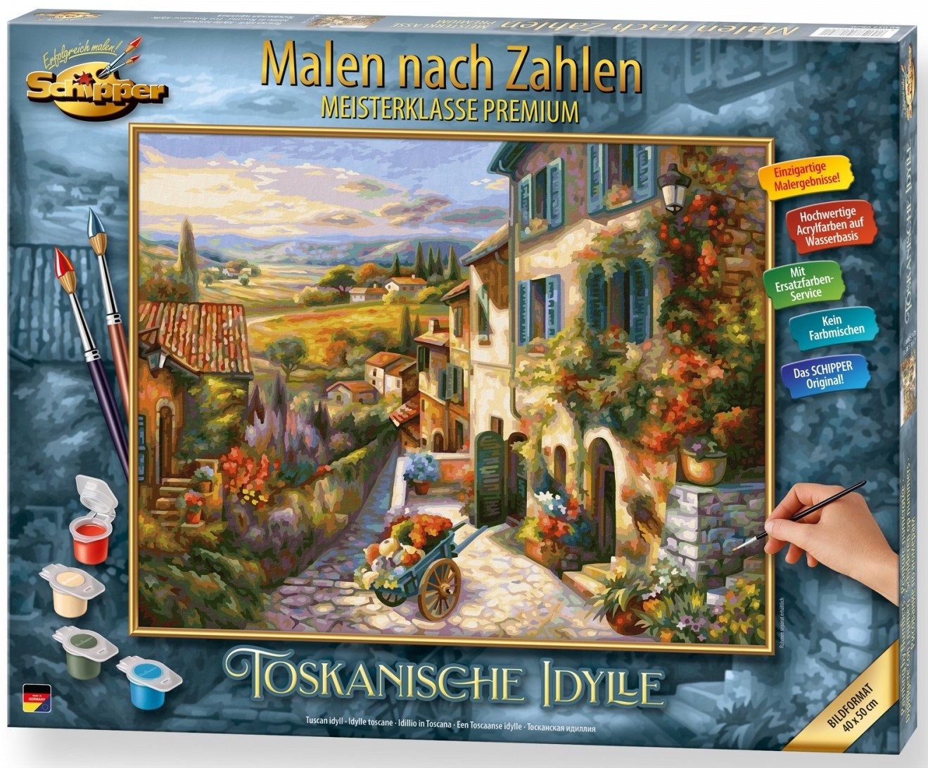 Malen nach Zahlen Schipper 609130879 - Malen nach Zahlen, Toskanische Idylle, 40 x 50 cm