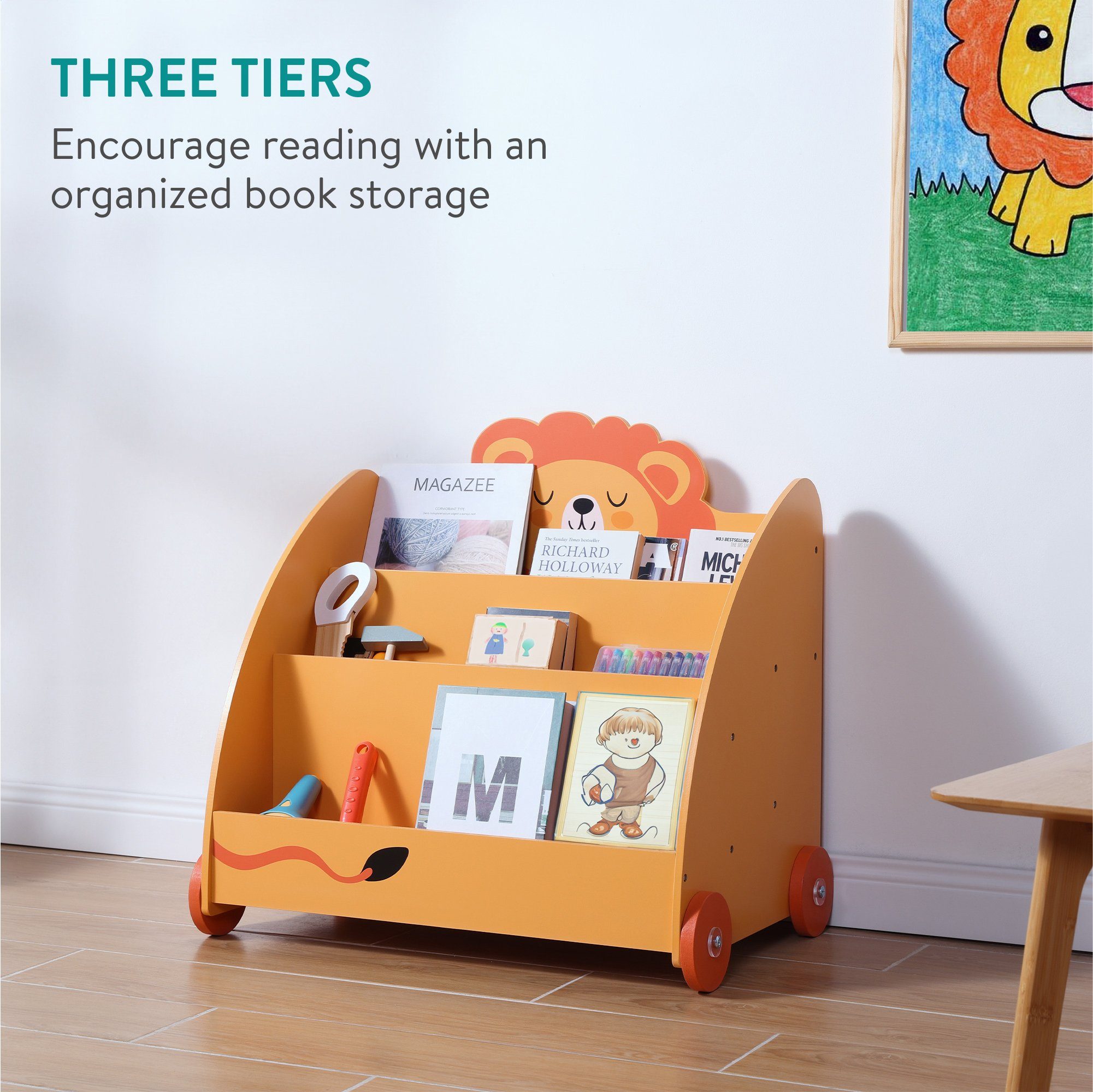 Navaris Bücherwand Bücherregal für Kinder - günstig online kaufen