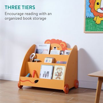Navaris Bücherturm Bücherregal für Kinder - Kinderzimmer Regal für Bücher und Spielzeug, 1-tlg.
