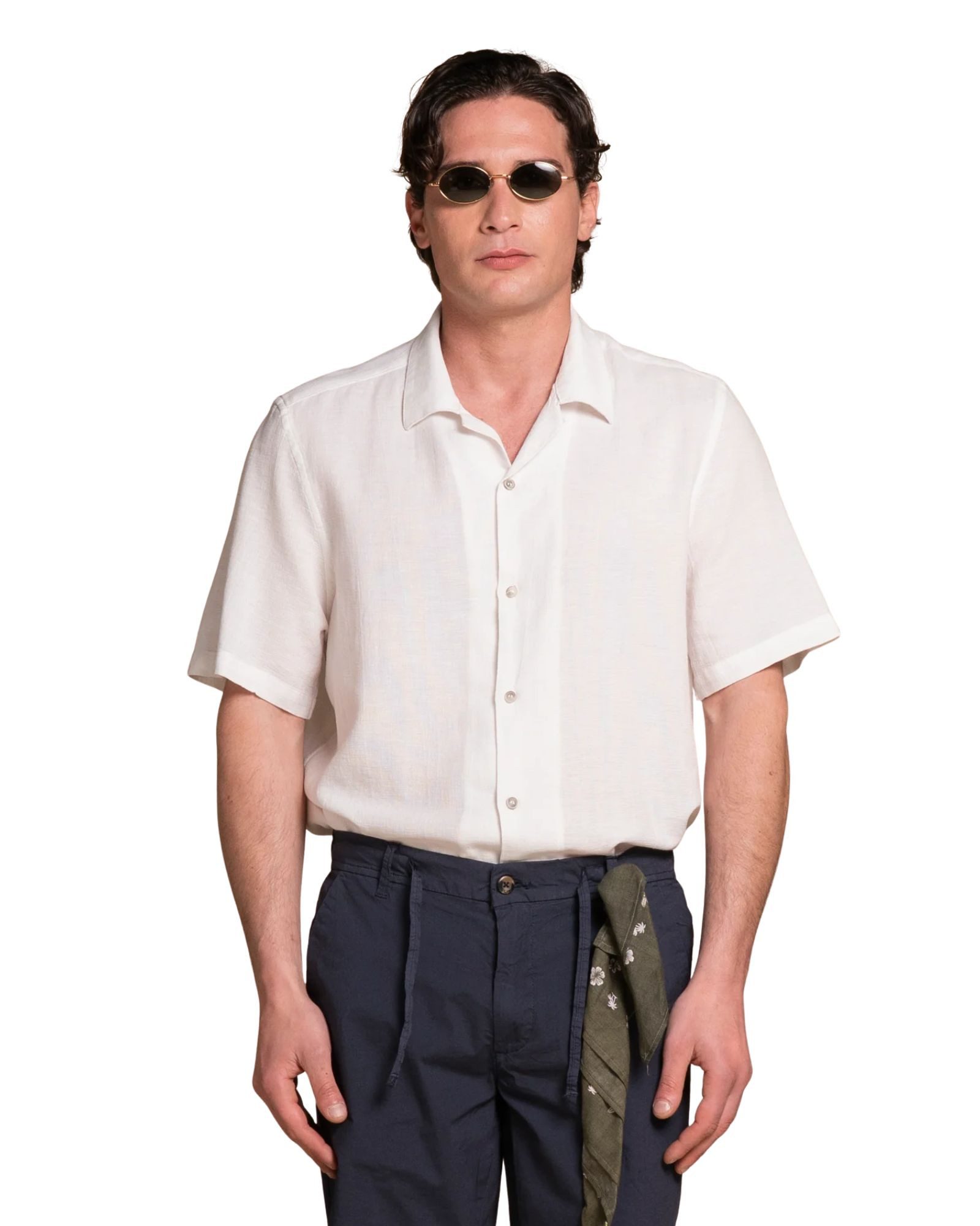 IMPURE Leinenhemd BOWLING SHIRT S/S COMF. LINEN - sommerliches Hemd - Kurzarmhemd