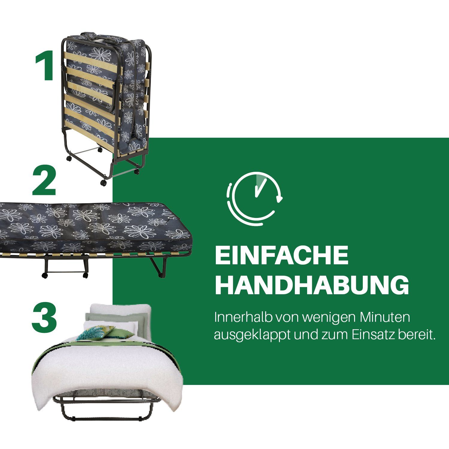 Veraflex Gästebett Veraflex Como klappbares Gästebett günstig online kaufen