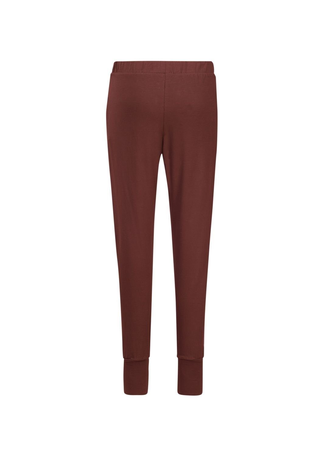 PiP Studio Schlafanzug PiP Studio Long Damen Bobien lange Pyjamahose Schlafhose Sleepwear Brown-Red Trouserr Loungewear