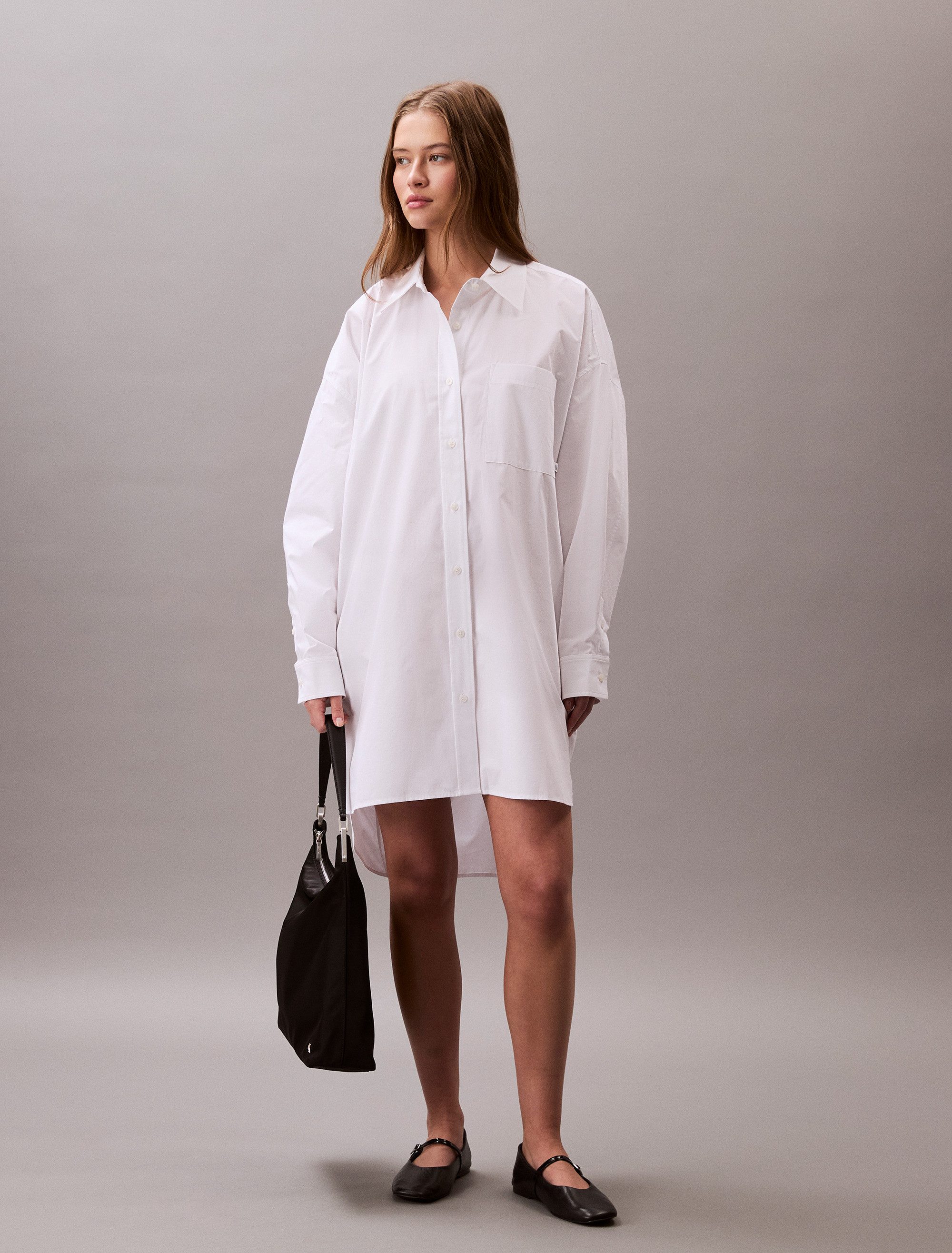 Calvin Klein Jeans Hemdblusenkleid Cotton Oversized Mini Shirtdress im Oversize-Style