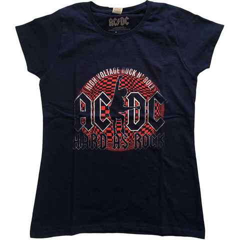AC/DC T-Shirt Hard As Rock Navy Blau