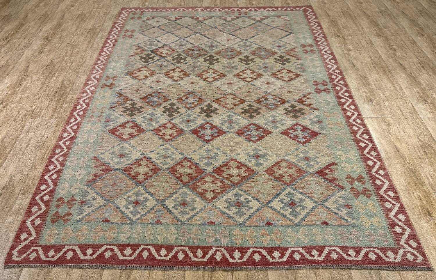 Rug Studios Teppich KELIM ORIGINAL HANDGEARBEITET, Rechteckig, Höhe: 5 mm, Handgewebt, 207 x 296 cm, Multi