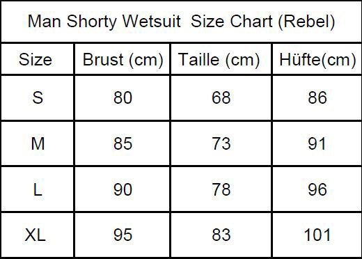 F2 Neoprenanzug F2 Neoprene Rebel Men Shorty