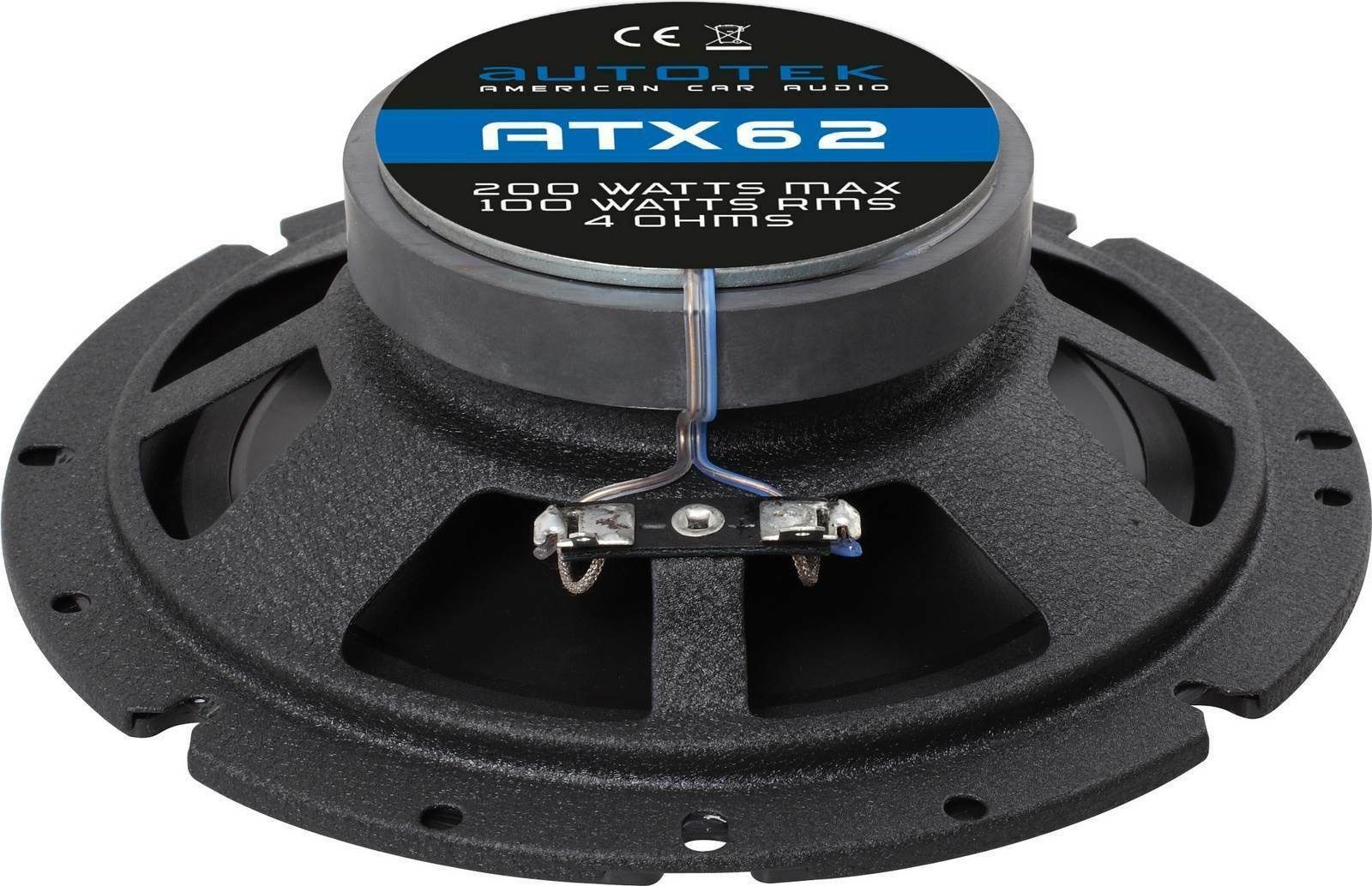 Autotek ATX-62 16,5 Watt 200 Paar cm 2-Wege Lautsprecher (6.5) Auto-Lautsprecher Koaxial